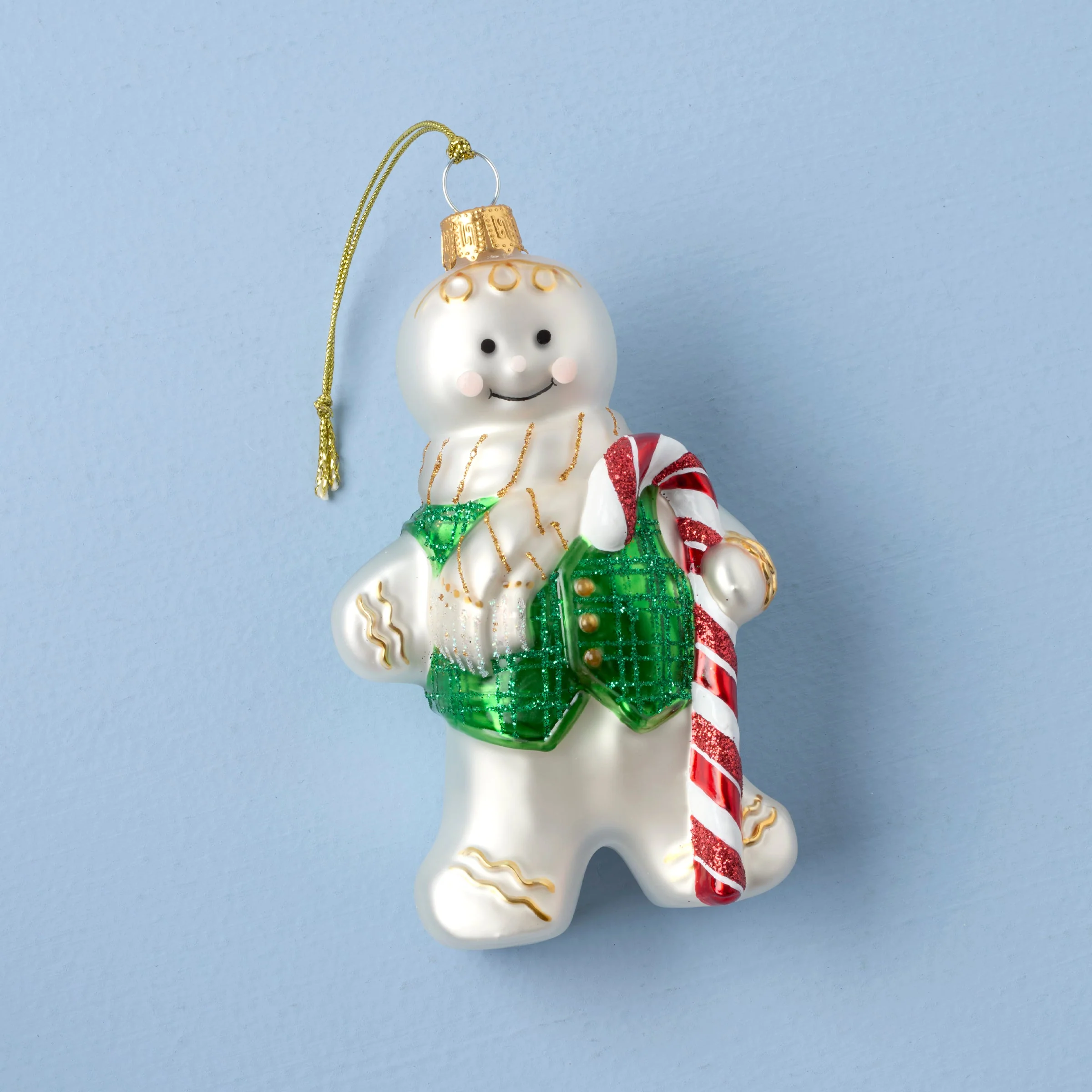 Blown Glass Gingerbread Ornament