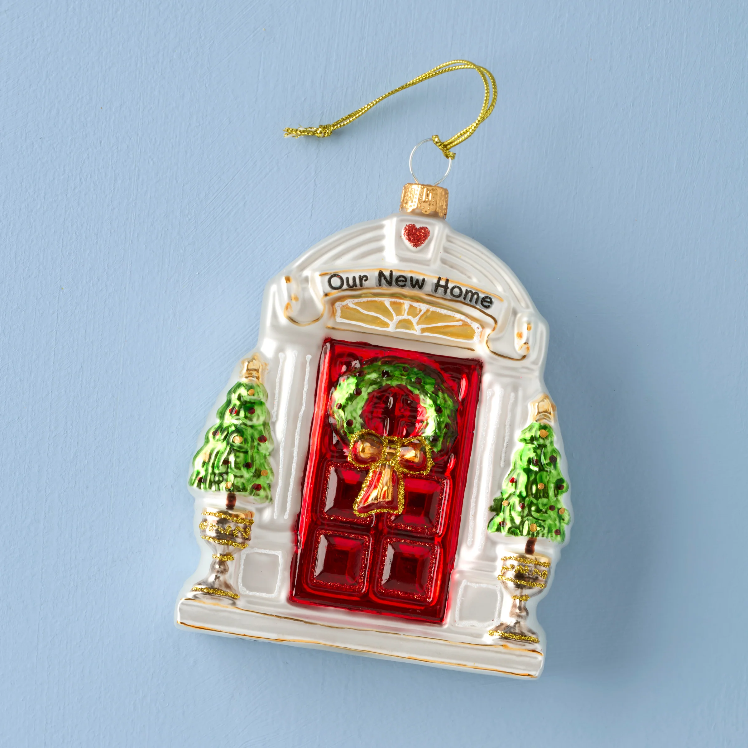 2026 Retro Blown Glass New Home Ornament