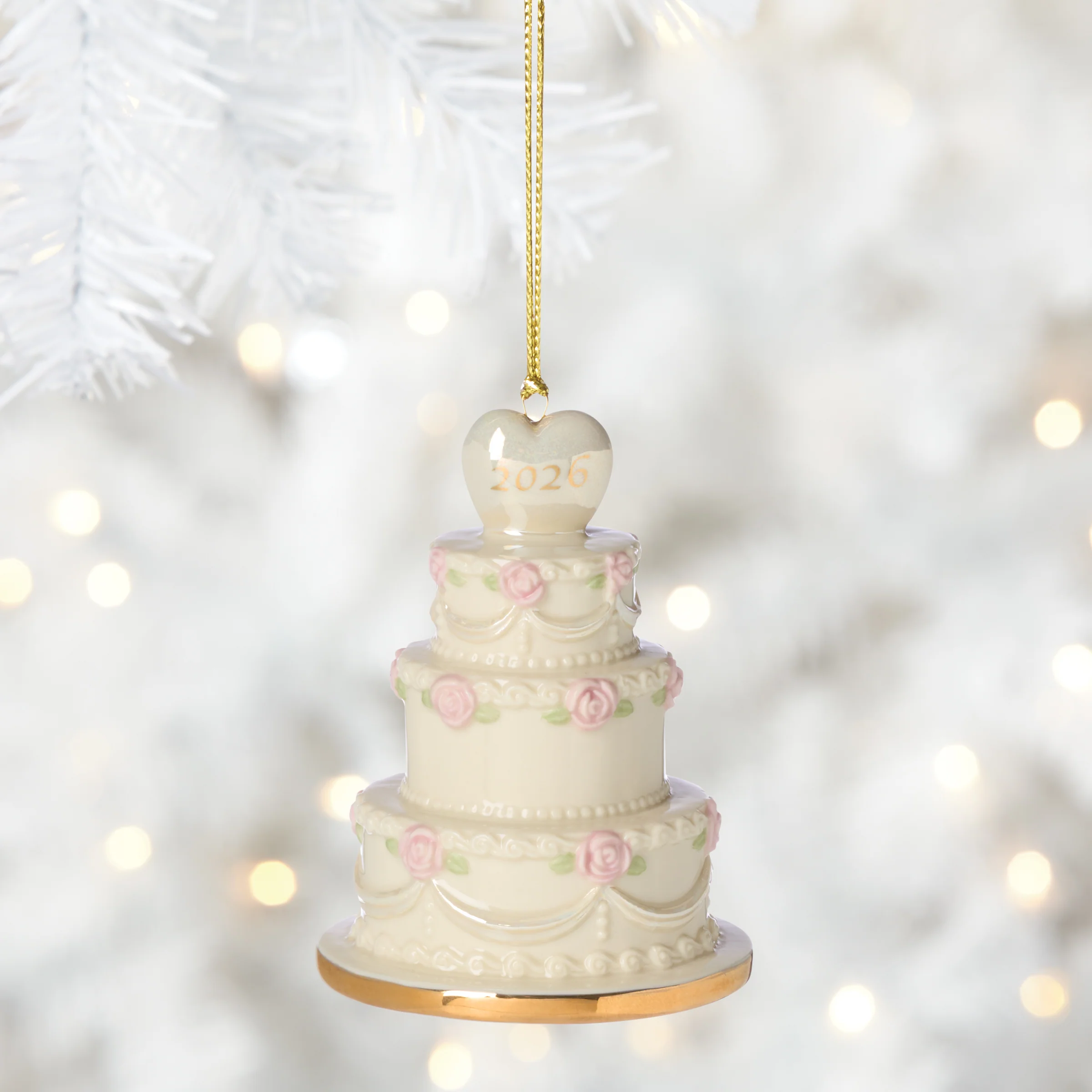 2026 Wedding Cake Ornament - Image 3
