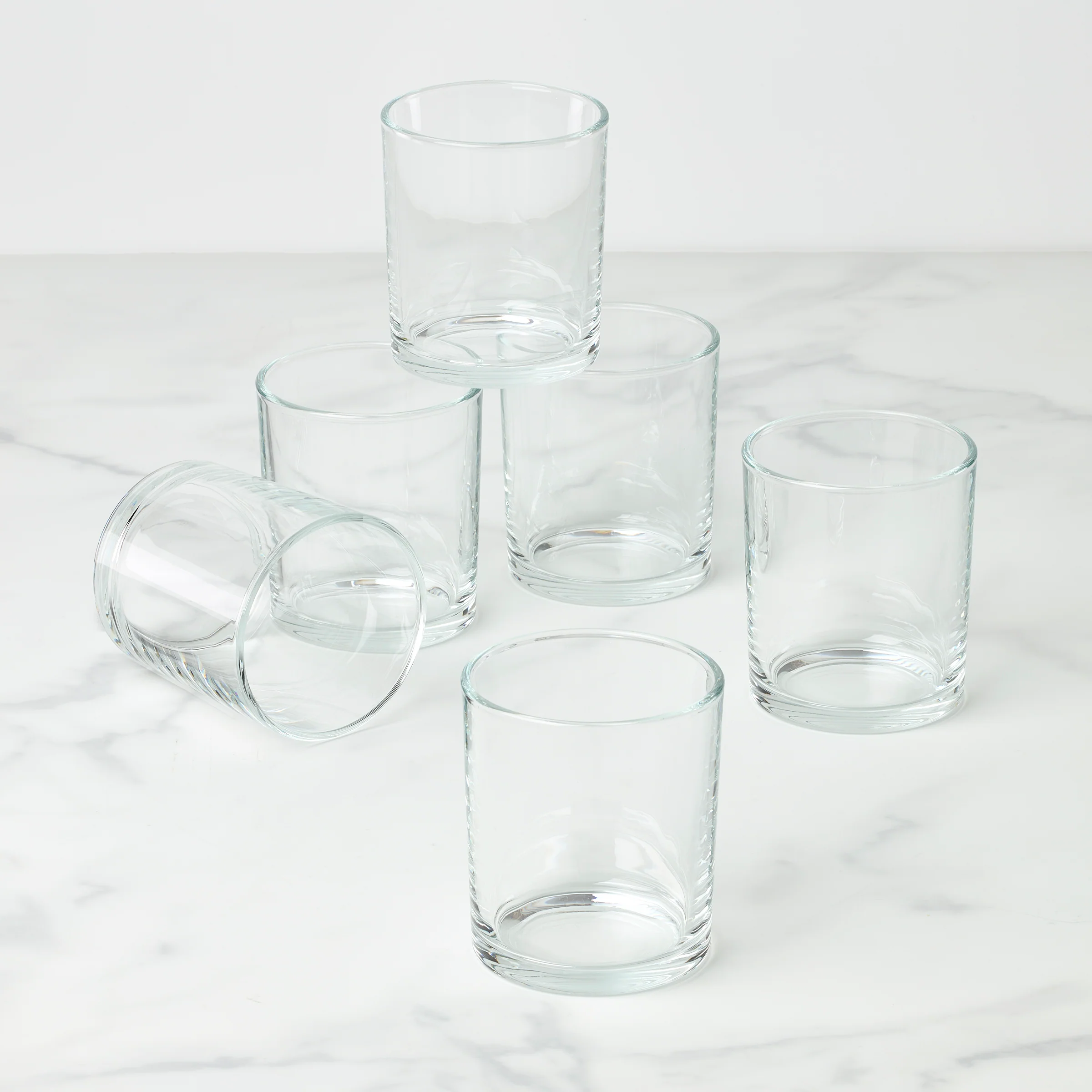24 Seven Clear Medium Tumblers, Set of 6