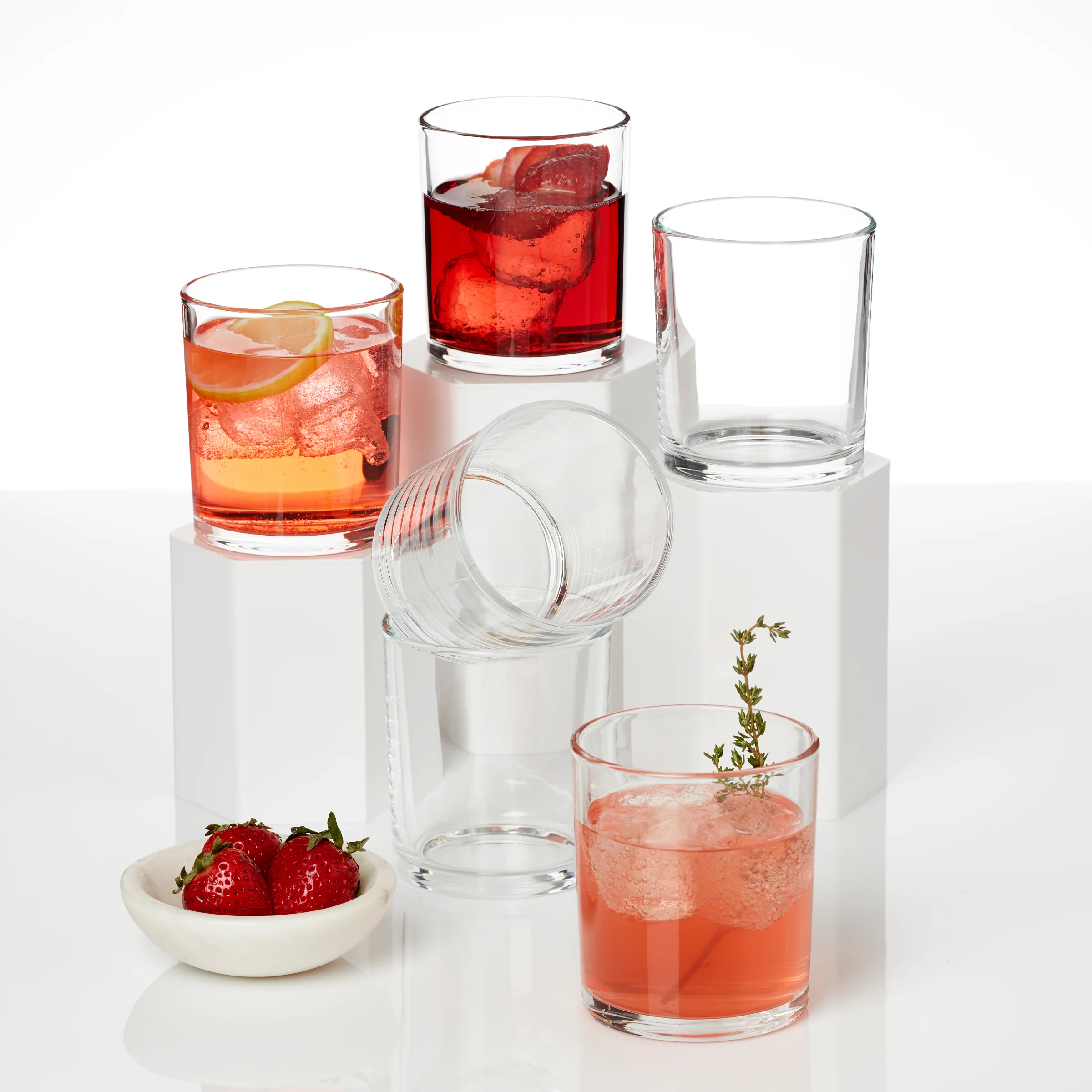 24 Seven Clear Medium Tumblers, Set of 6 - Image 2