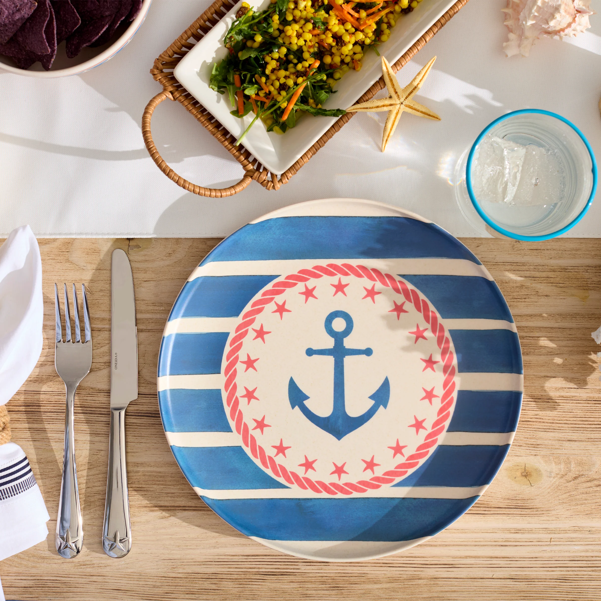 24 Seven Melamine Aweigh We Go 24-Piece Dinnerware Set - Image 6