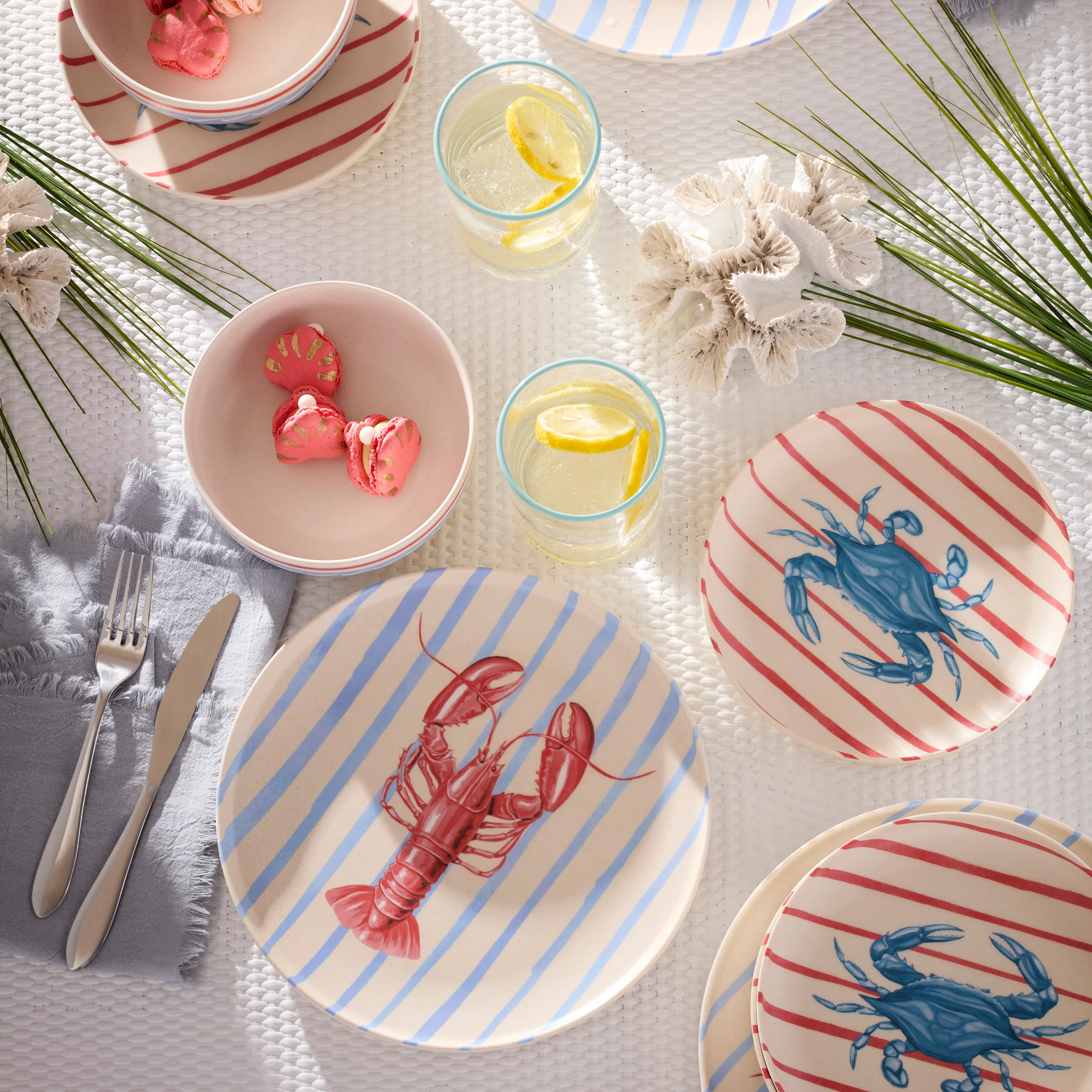 24 Seven Melamine Wharfside 18-Piece Dinnerware Set - Image 3