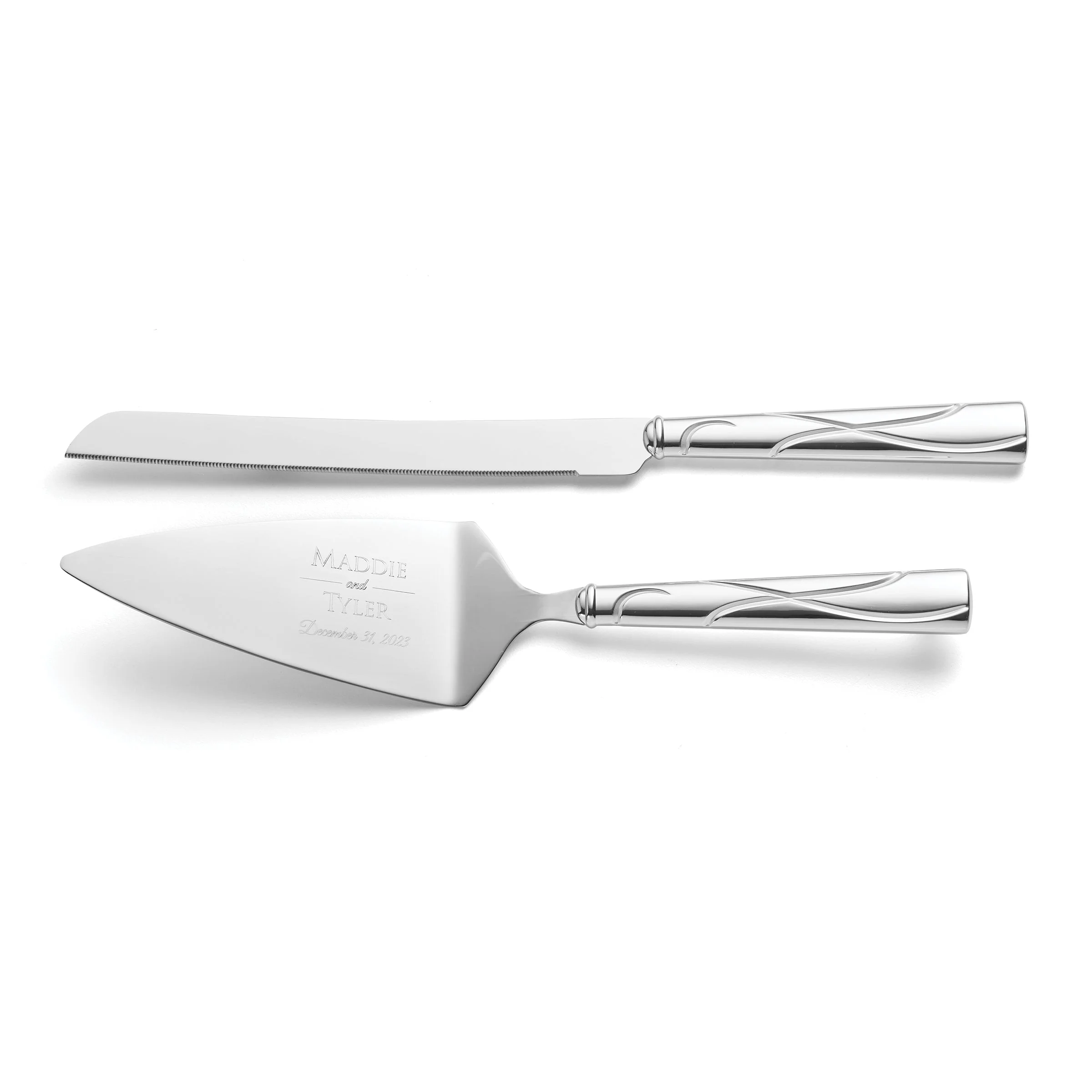Personalized Adorn 2-Piece Cake Knife & Server Set - Image 3