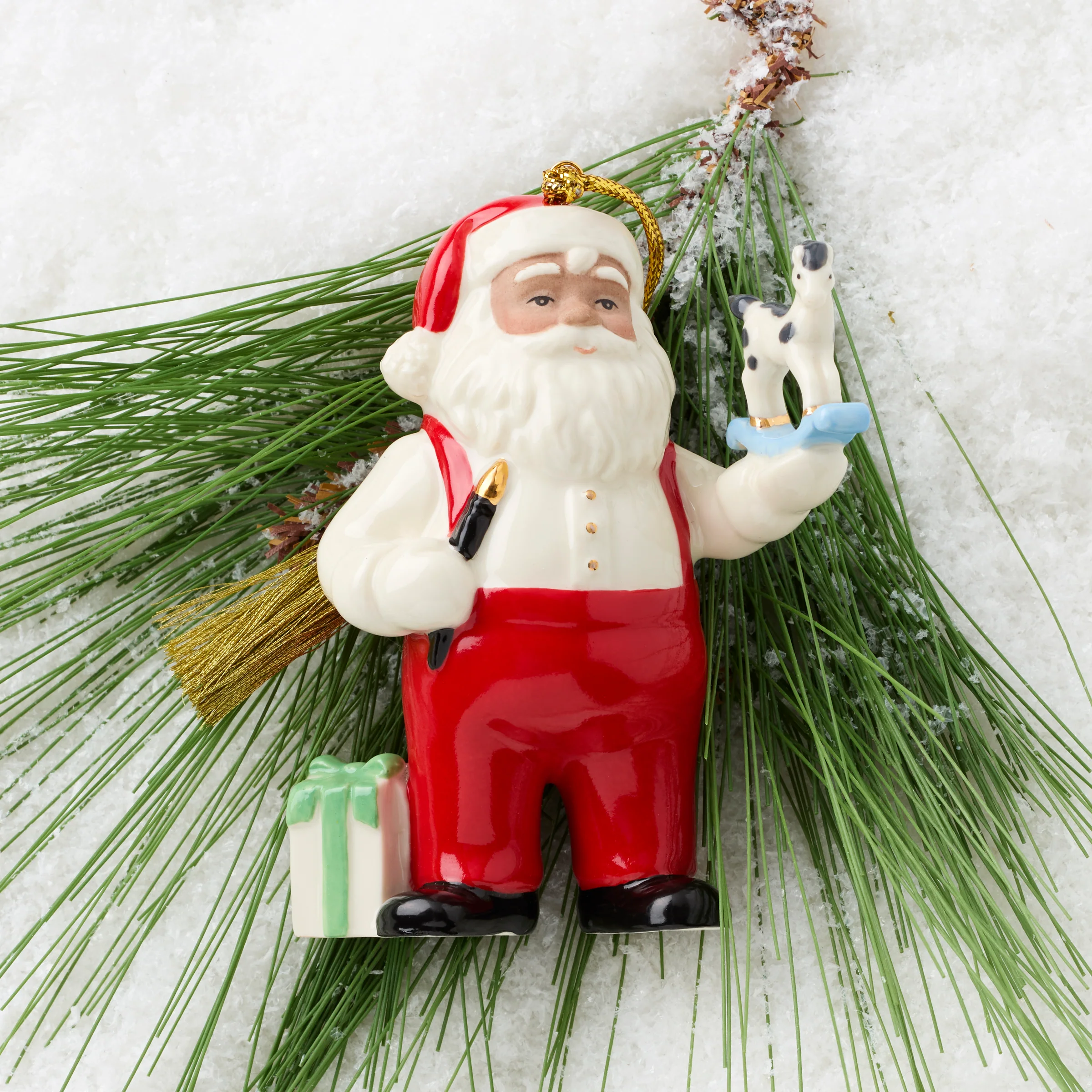 African American Santa Workshop Ornament - Image 3