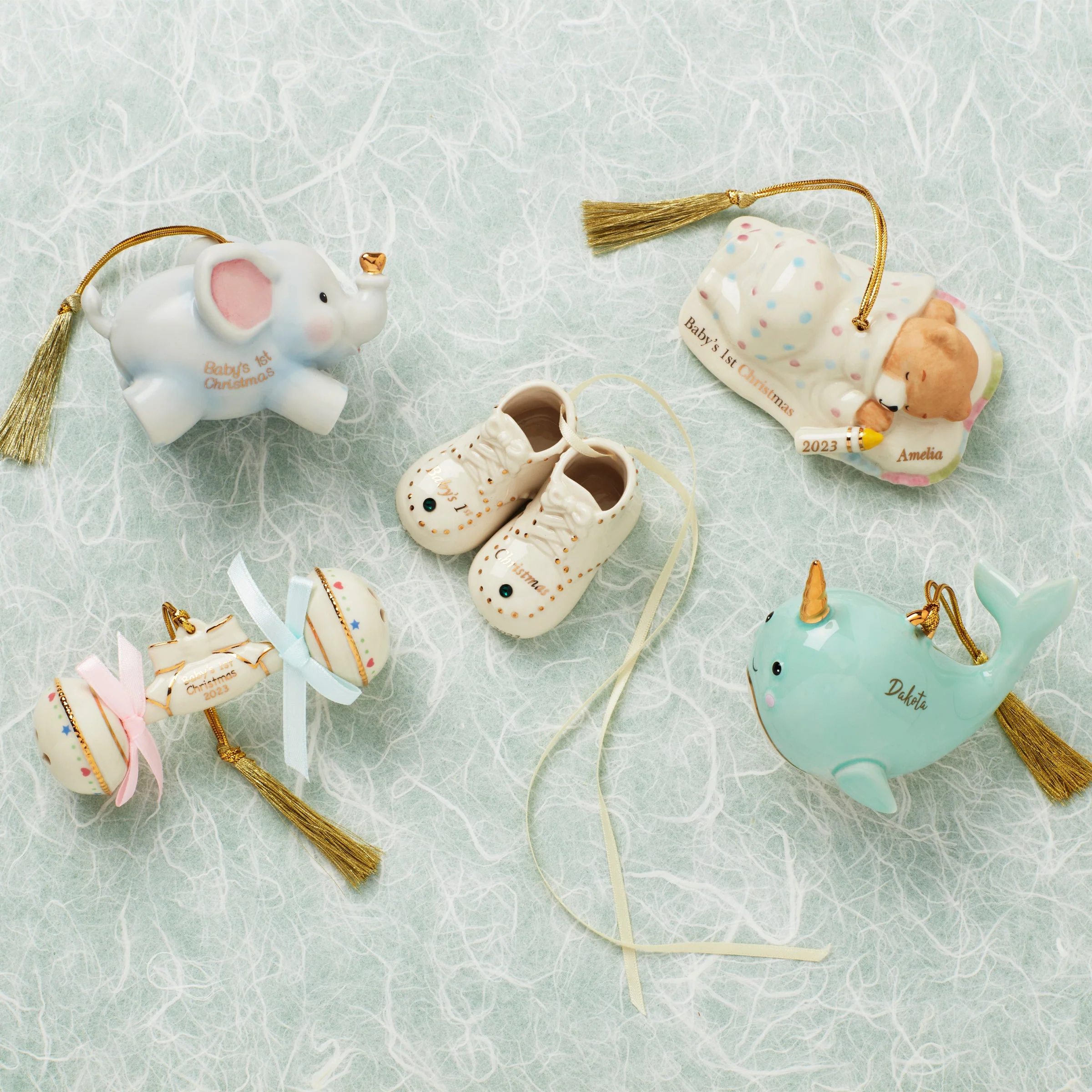 Personalized Baby's First Steps Ornament - Image 2