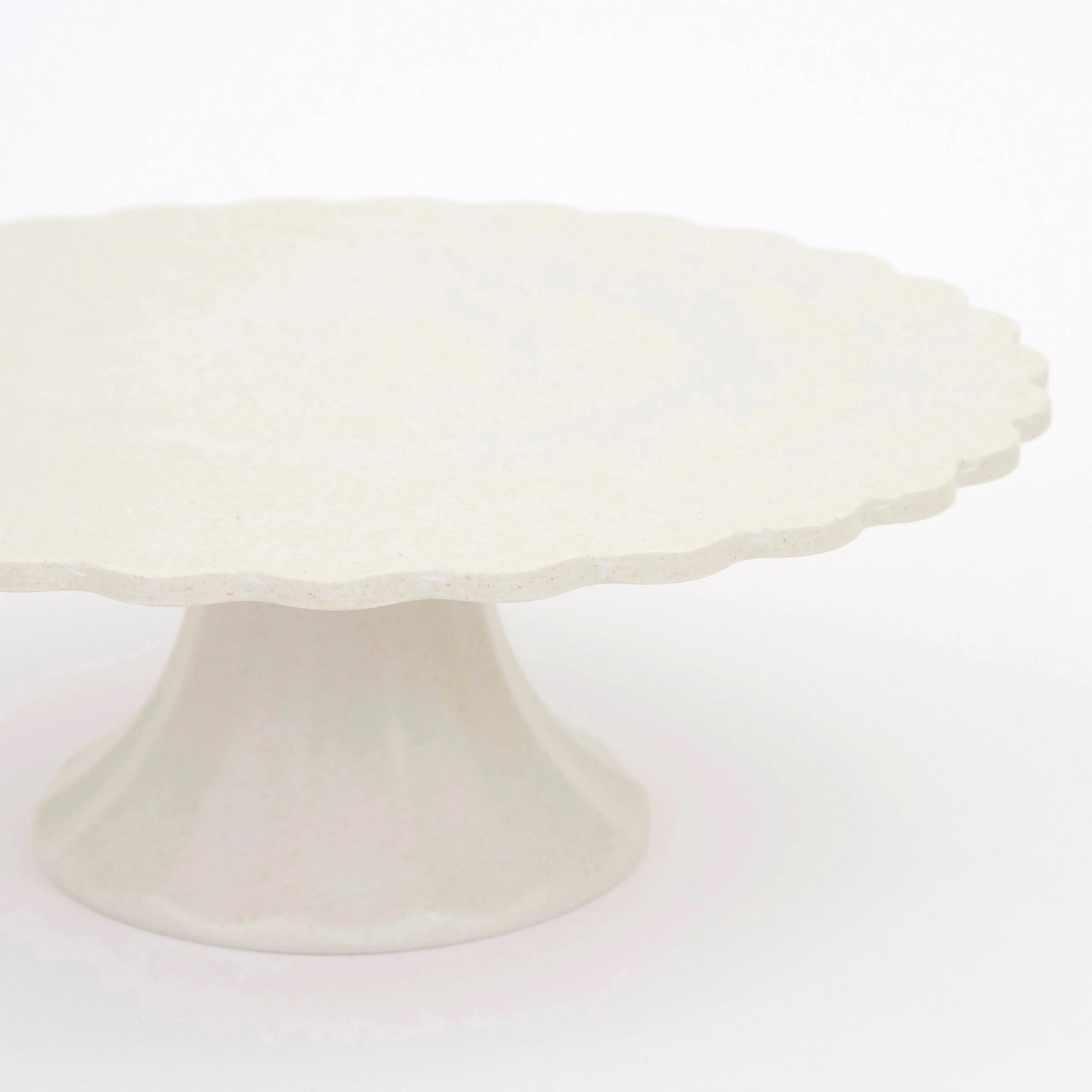 Bamboo Cream Small Cake Stand - Image 3
