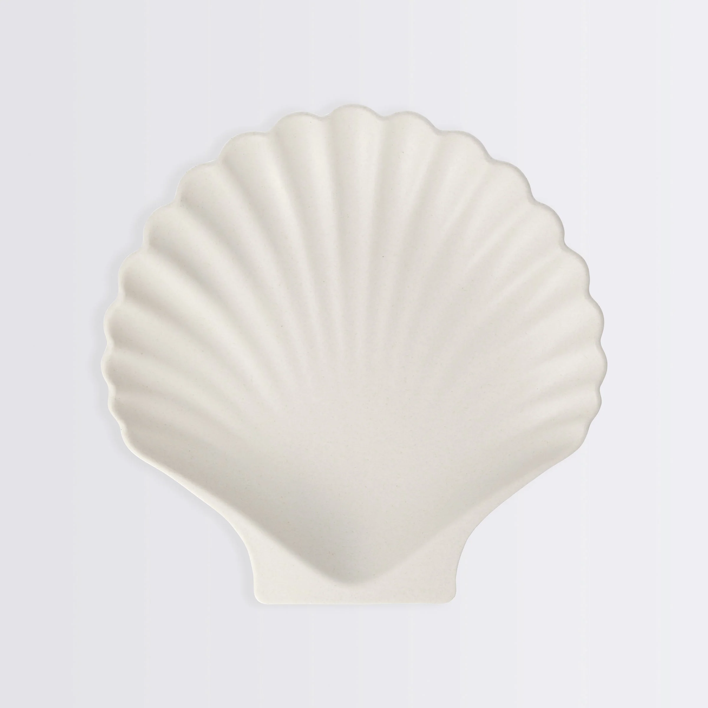 Bamboo Natural Shell Plates, Set of 6