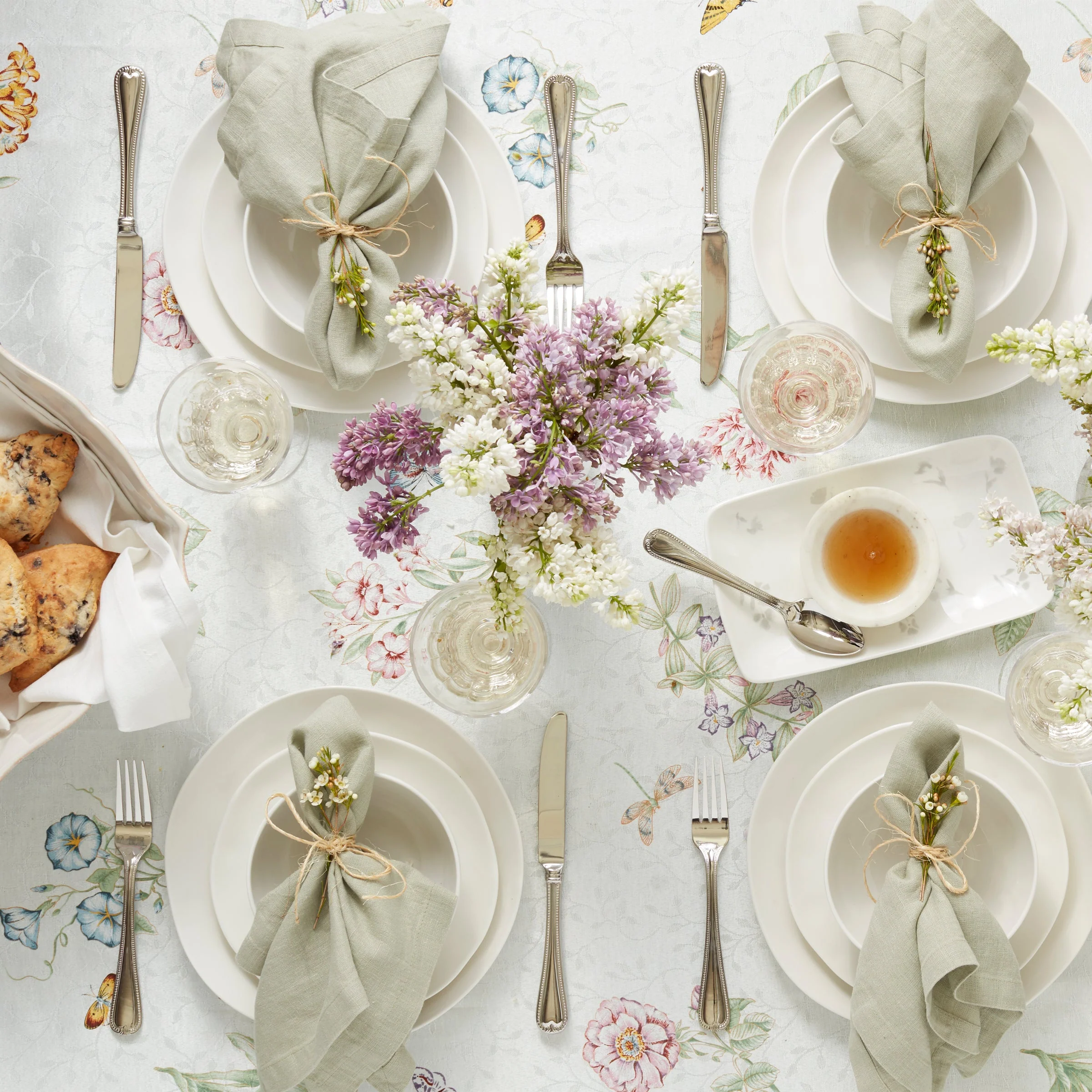 Bay Colors White Dinner Plates, Set of 4 - Image 4