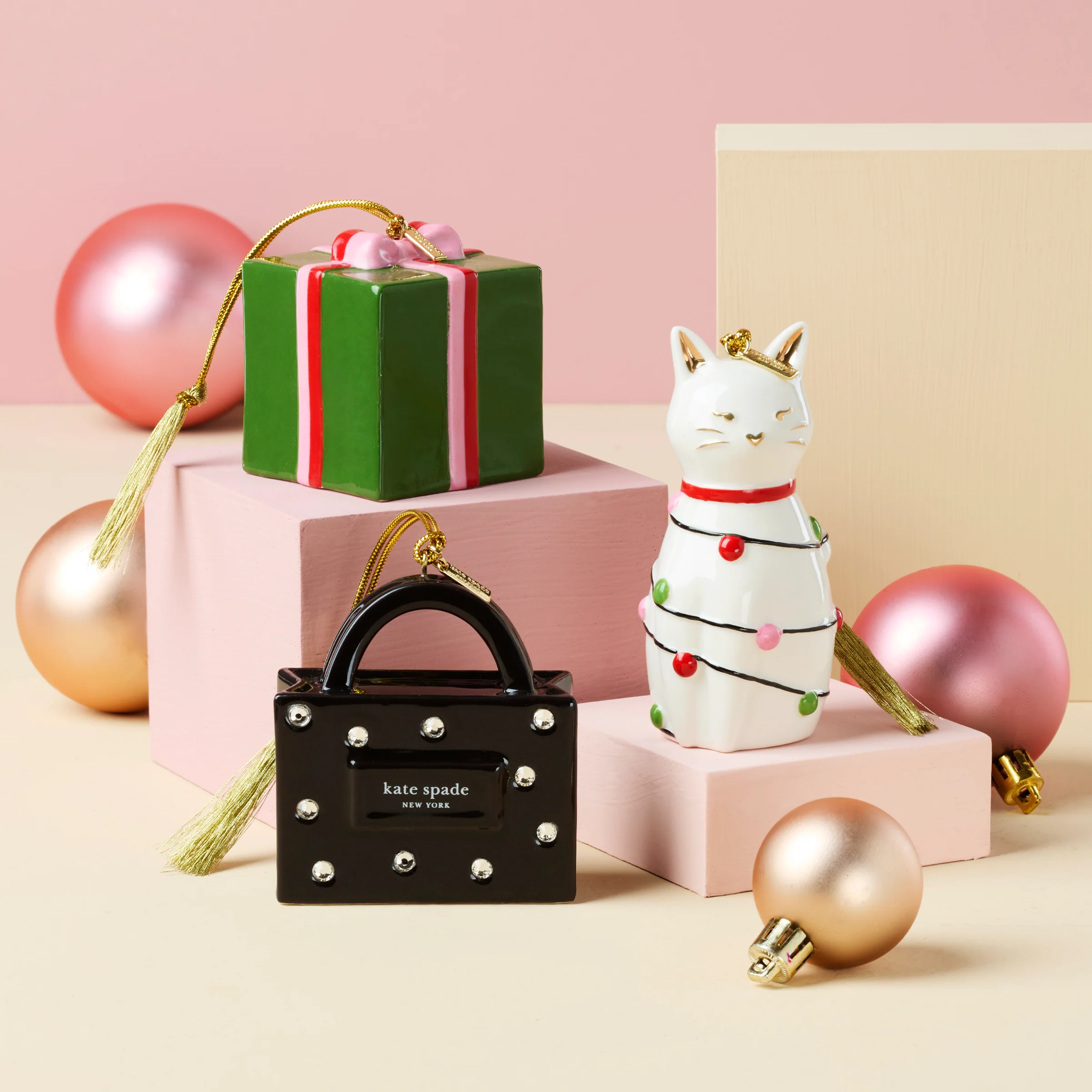 Be Jolly Shopping Bag Ornament - Image 3