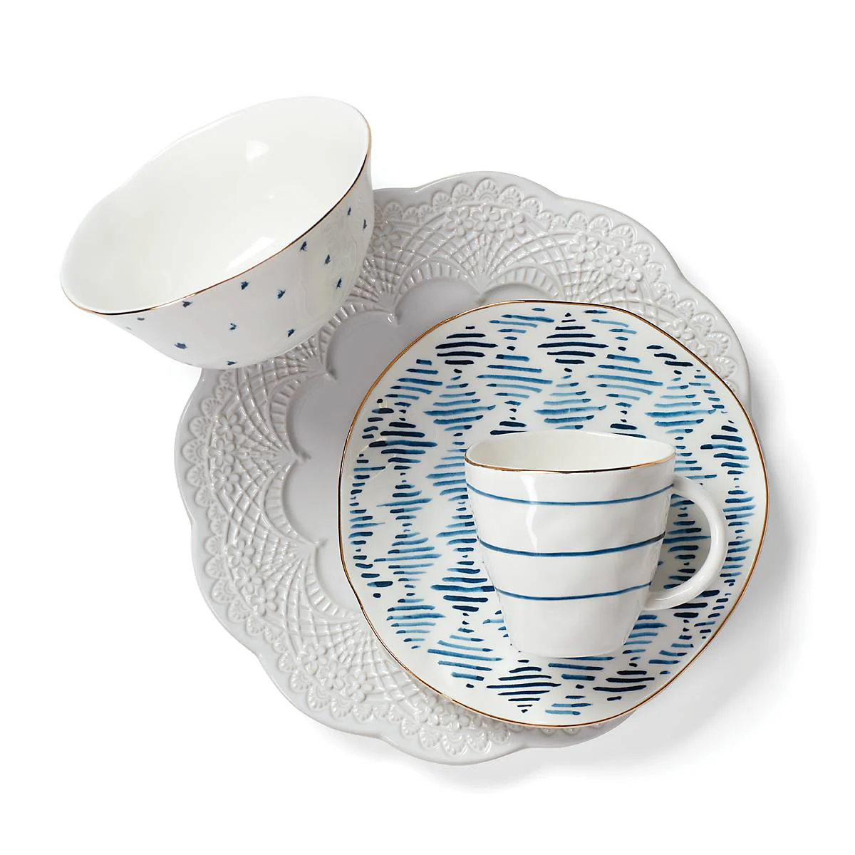 Blue Bay Dessert Mugs, Set of 4 - Image 4
