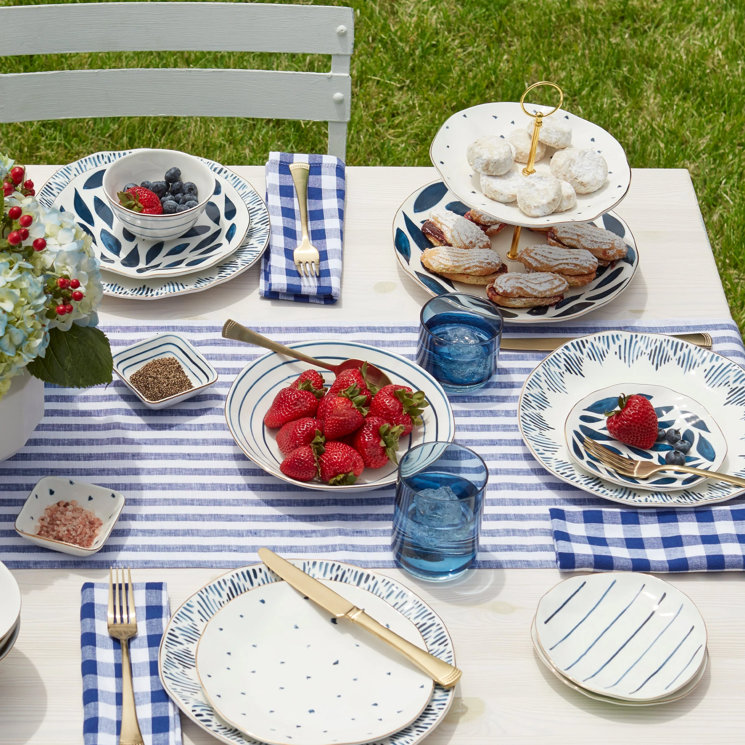 Blue Bay Tidbit Plates, Set of 4 - Image 2