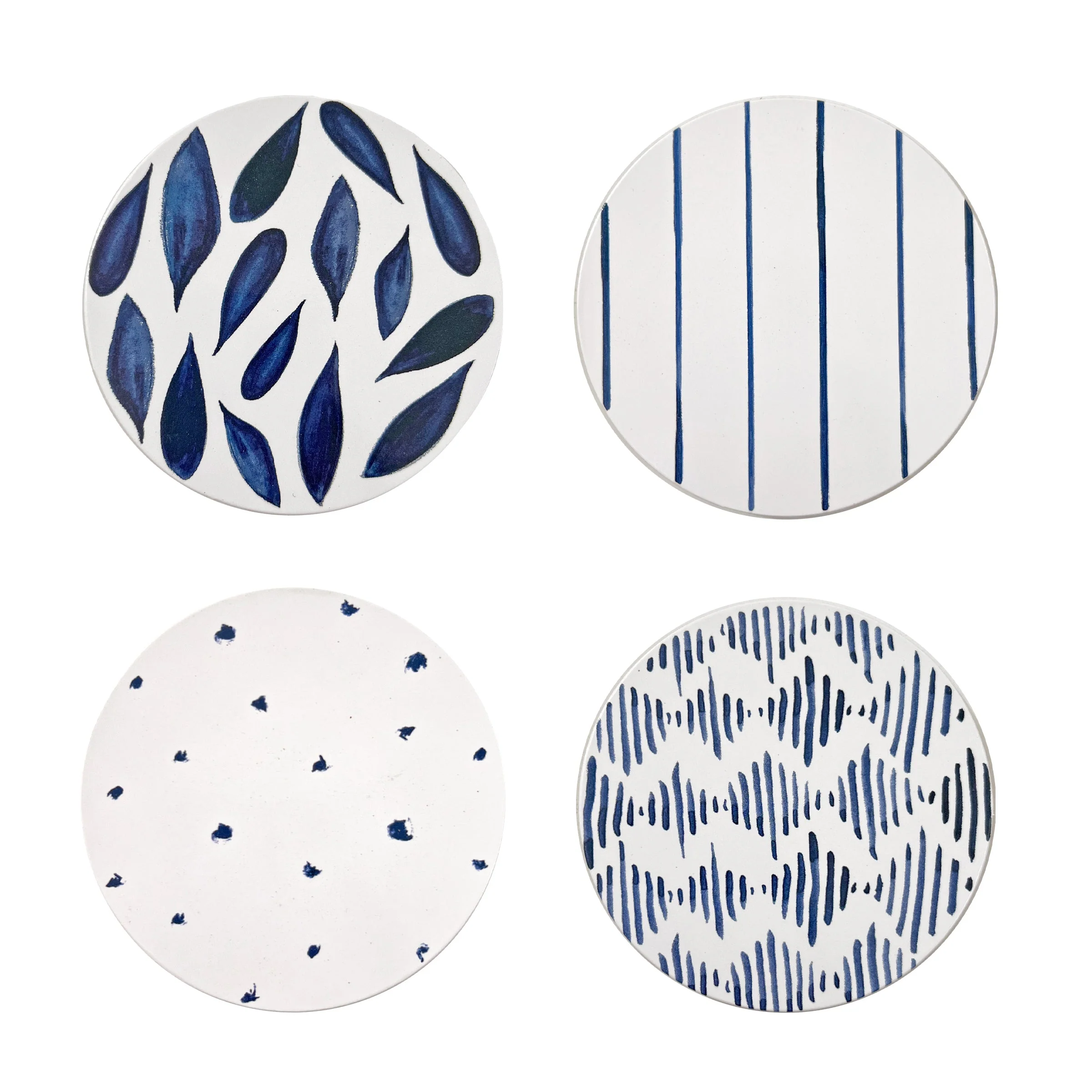 Blue Bay Corkback Coasters, Set of 4