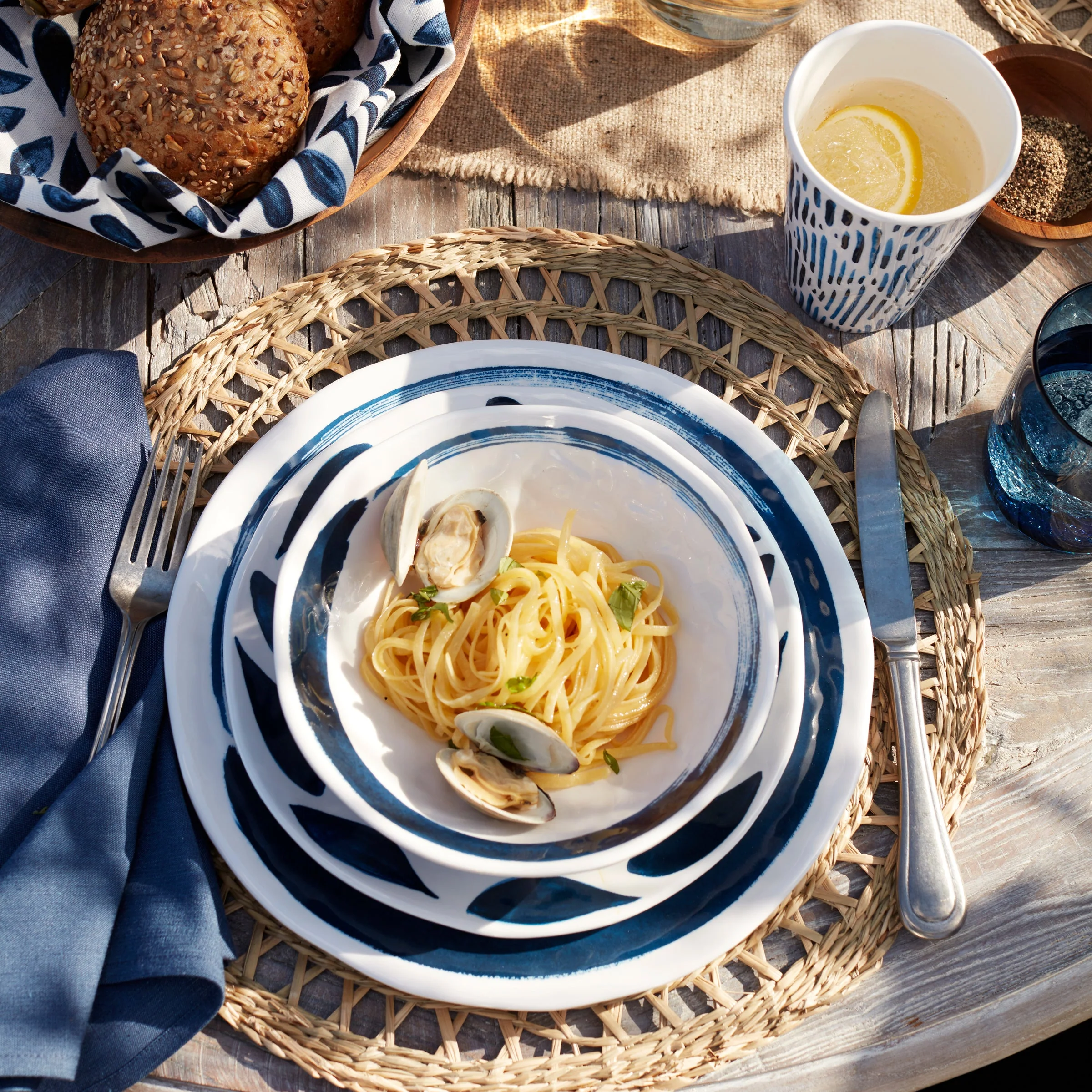 Blue Bay Melamine Assorted Accent Plates, Set of 4 - Image 7
