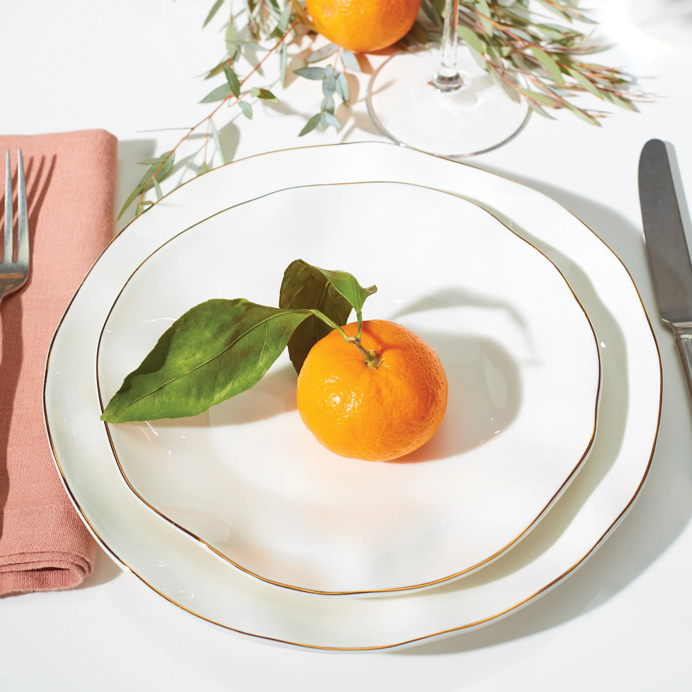 Blue Bay White 18-Piece Dinnerware Set - Image 3