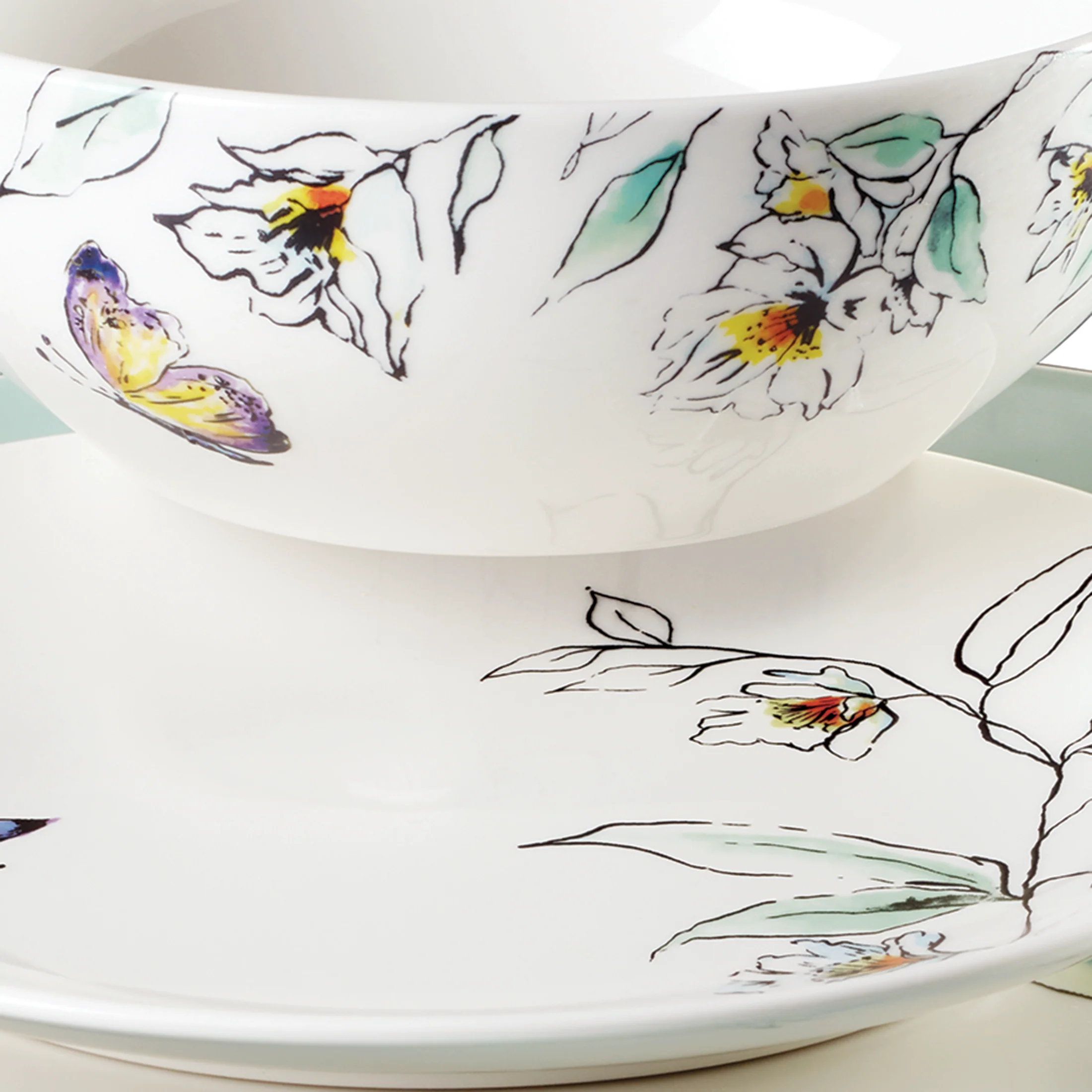Botanica 12-Piece Dinnerware Set - Image 5