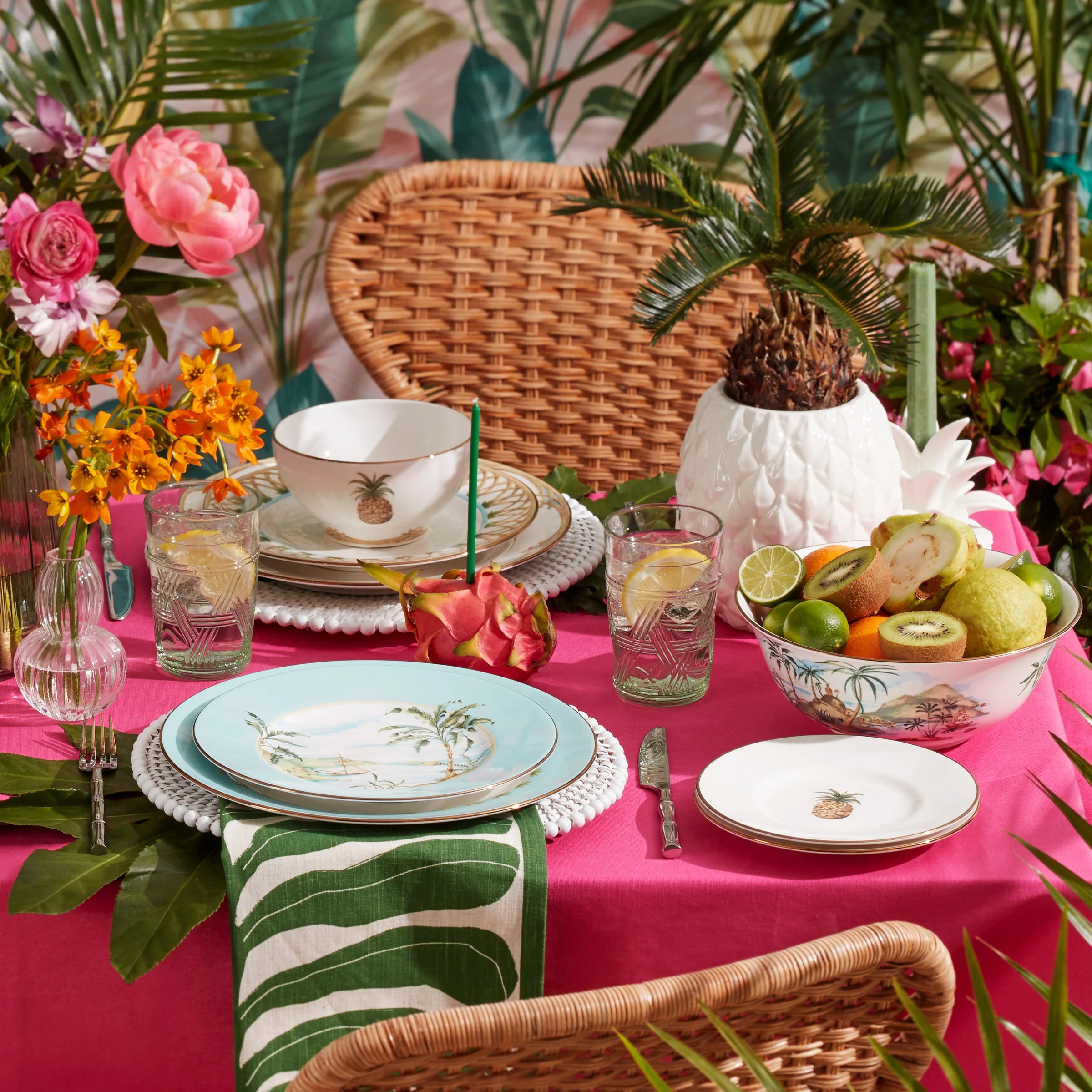 British Colonial Bamboo Dessert Plate - Image 4