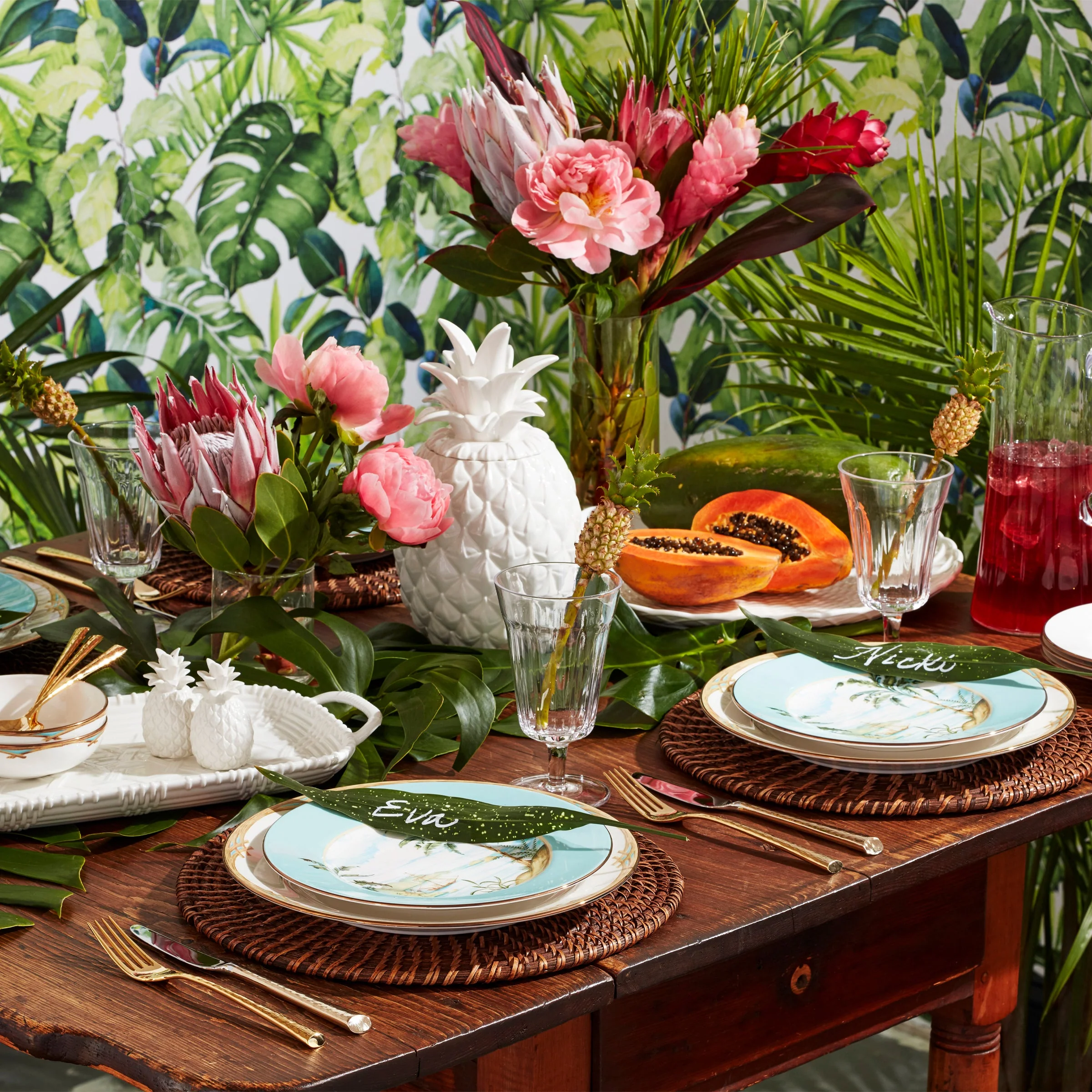 British Colonial Bamboo Dinner Plate - Image 9