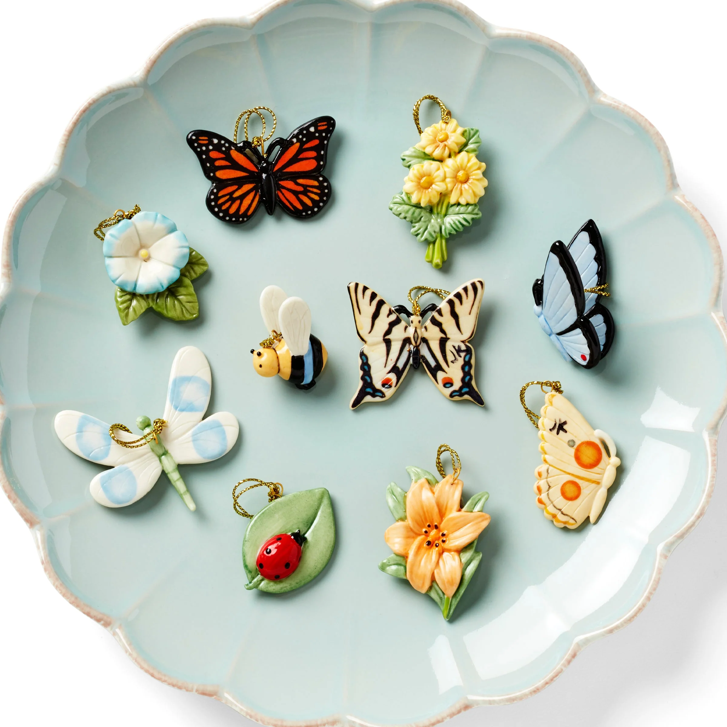 Butterfly Meadow 10-Piece Mini Ornament Set - Image 4