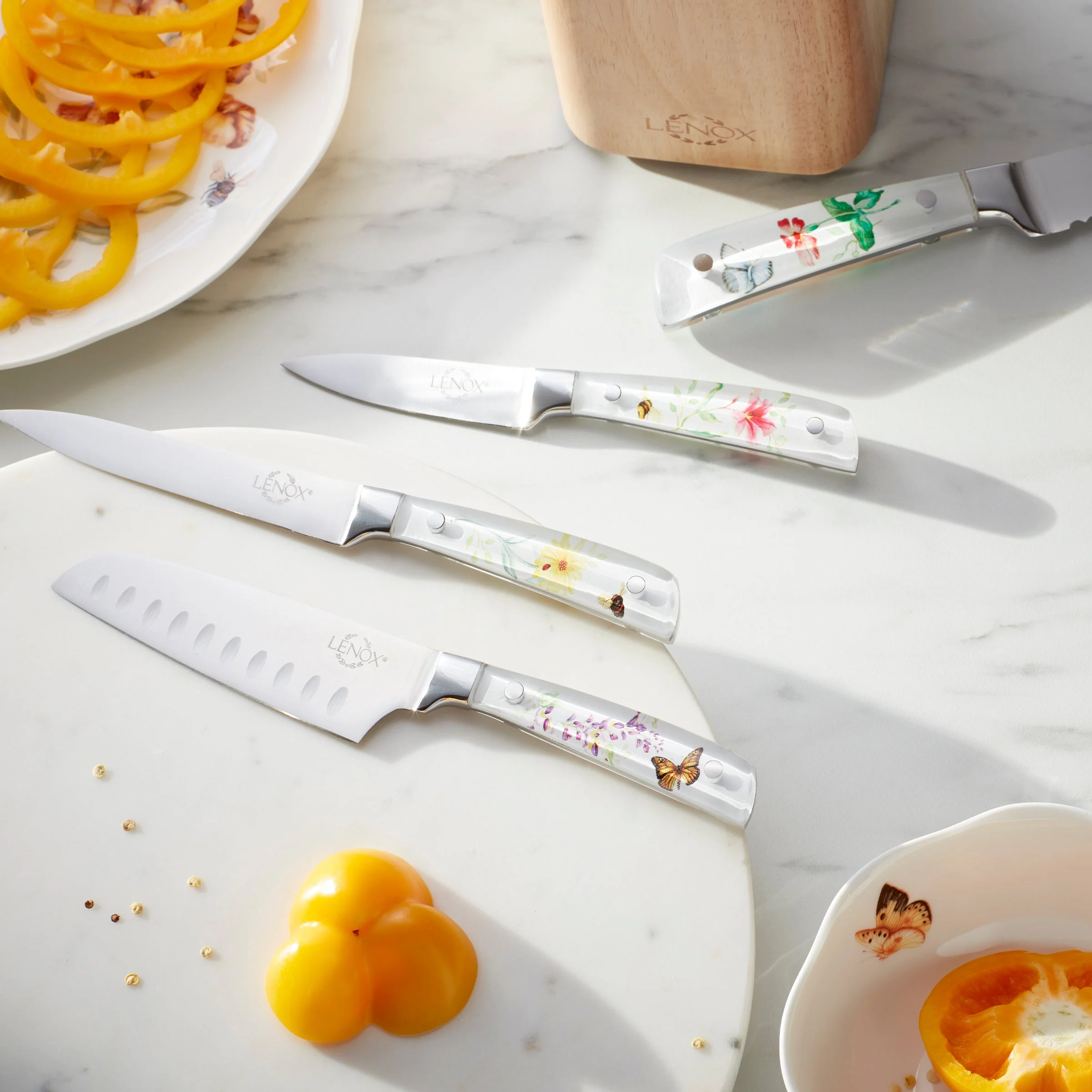 Butterfly Meadow 6-Piece Cutlery Block Set - Image 3