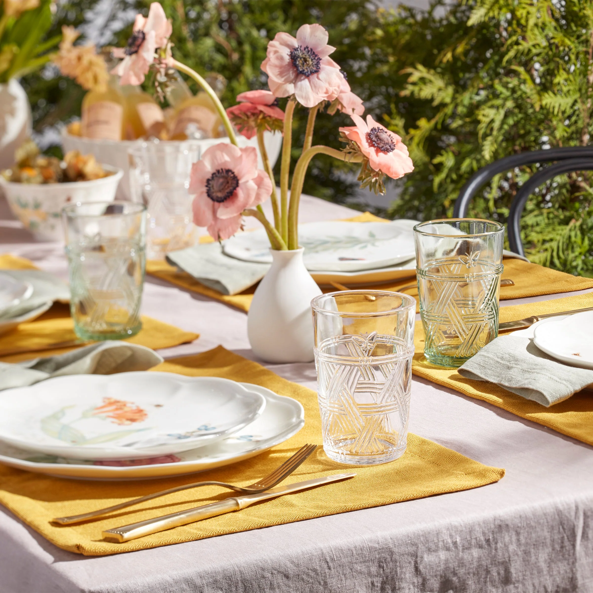 Butterfly Meadow Clear Tall Glasses, Set of 4 - Image 3