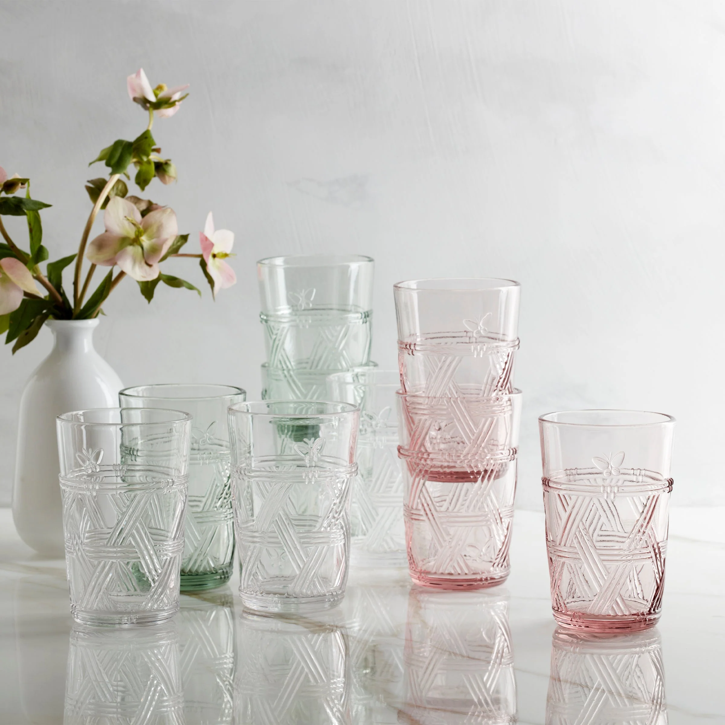 Butterfly Meadow Clear Tall Glasses, Set of 4 - Image 4