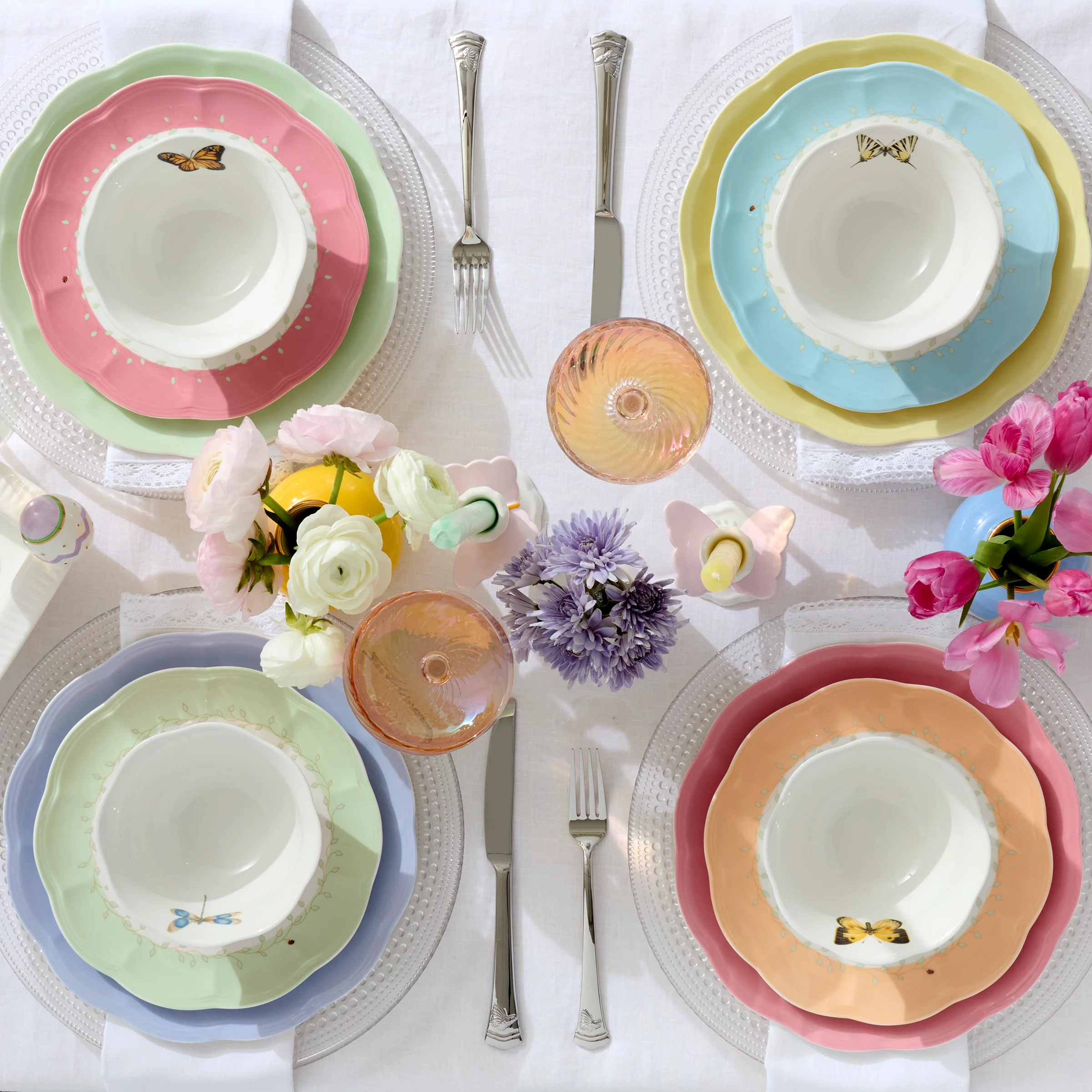 Butterfly Meadow Colors 18-Piece Dinnerware Set - Image 3