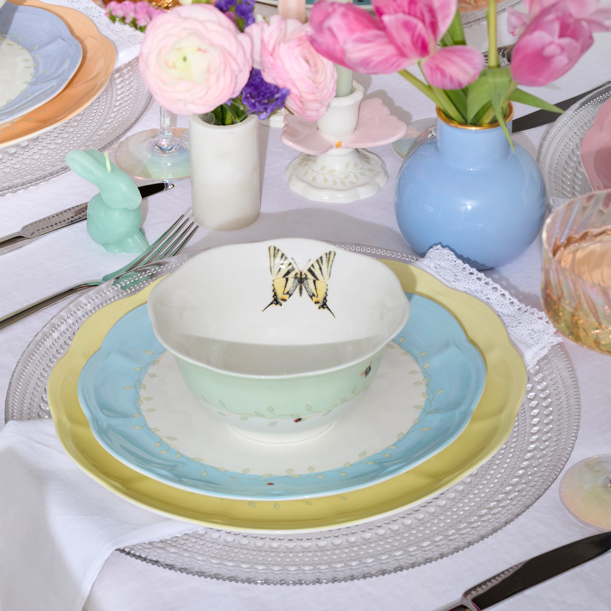 Butterfly Meadow Colors 4-Piece Dessert Bowl Set - Image 5