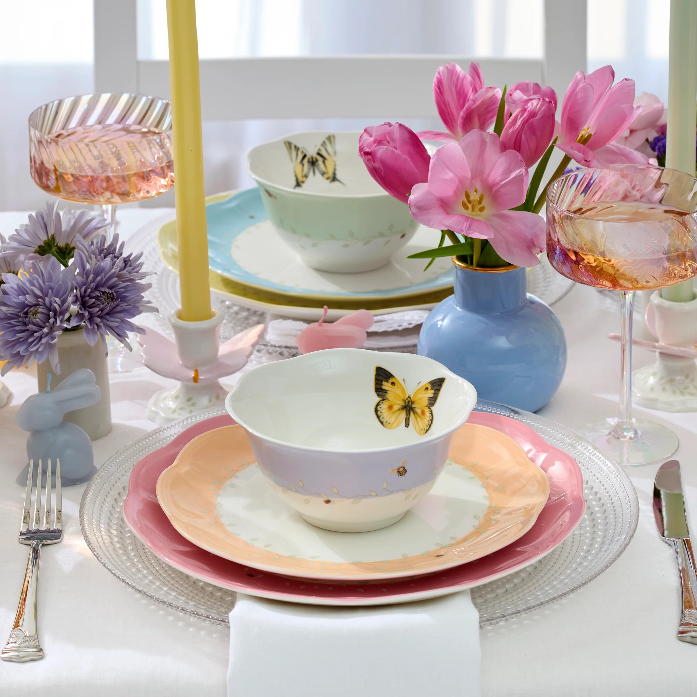 Butterfly Meadow Colors 4-Piece Dessert Bowl Set - Image 6