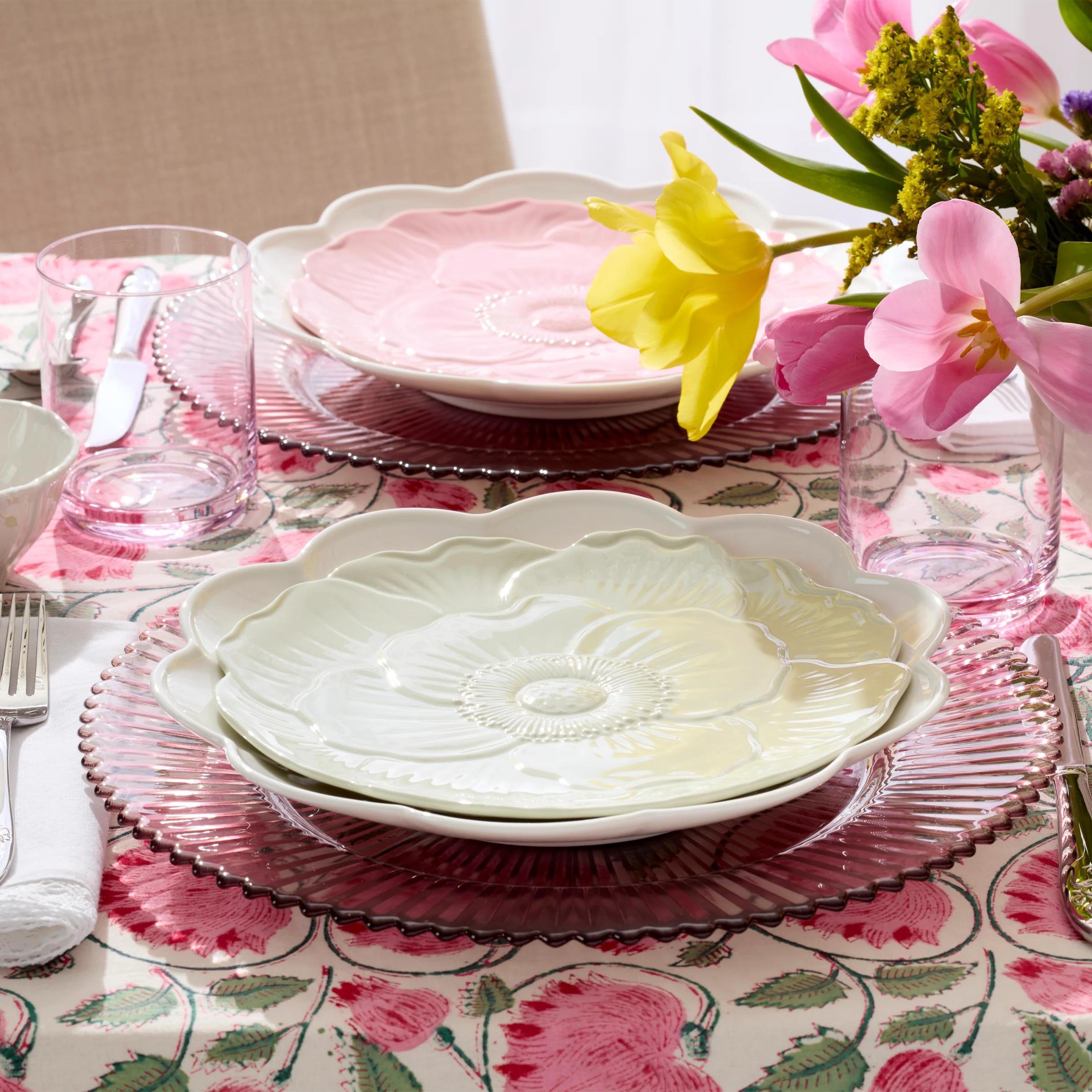 Butterfly Meadow Floral Green Accent Plates, Set of 4 - Image 10