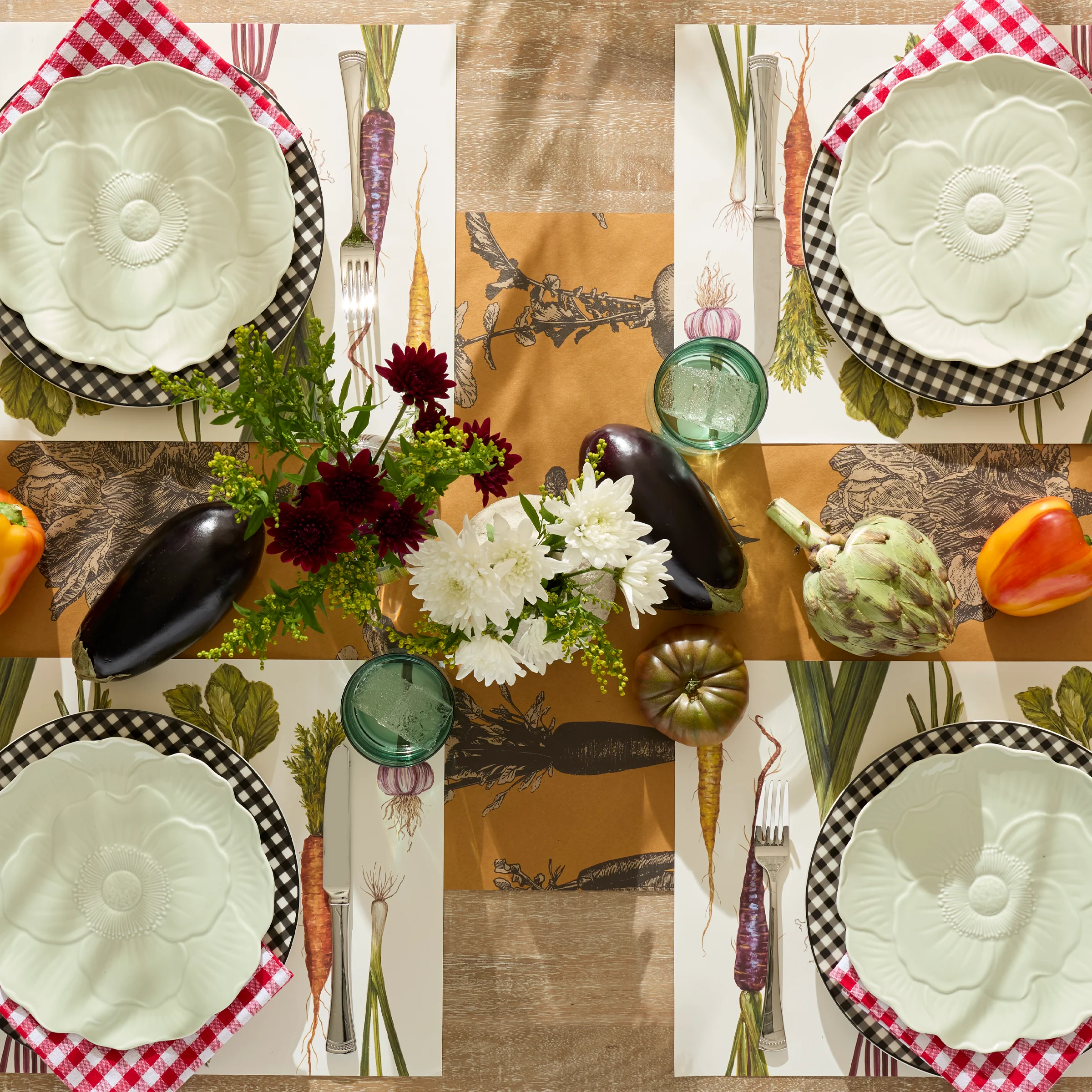 Butterfly Meadow Floral Green Accent Plates, Set of 4 - Image 7