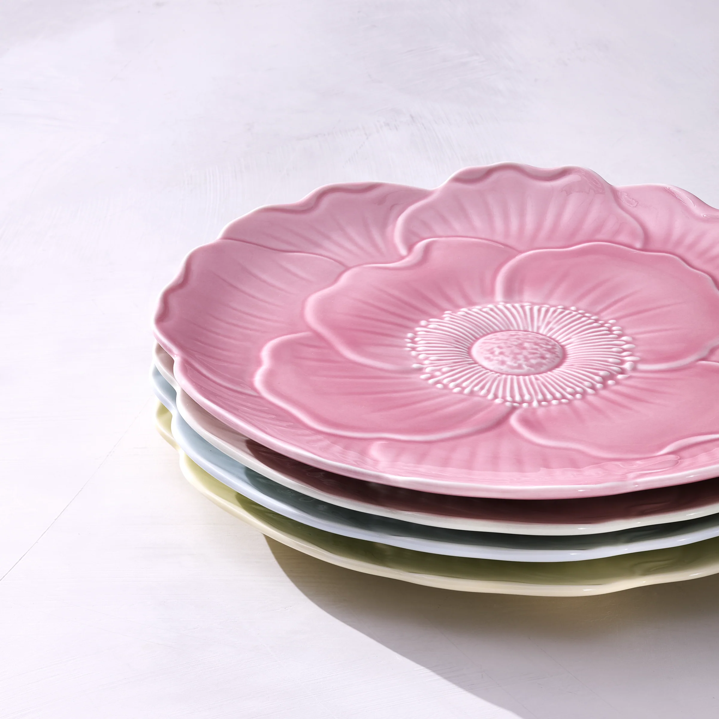 Butterfly Meadow Floral Pink Accent Plates, Set of 4 - Image 5