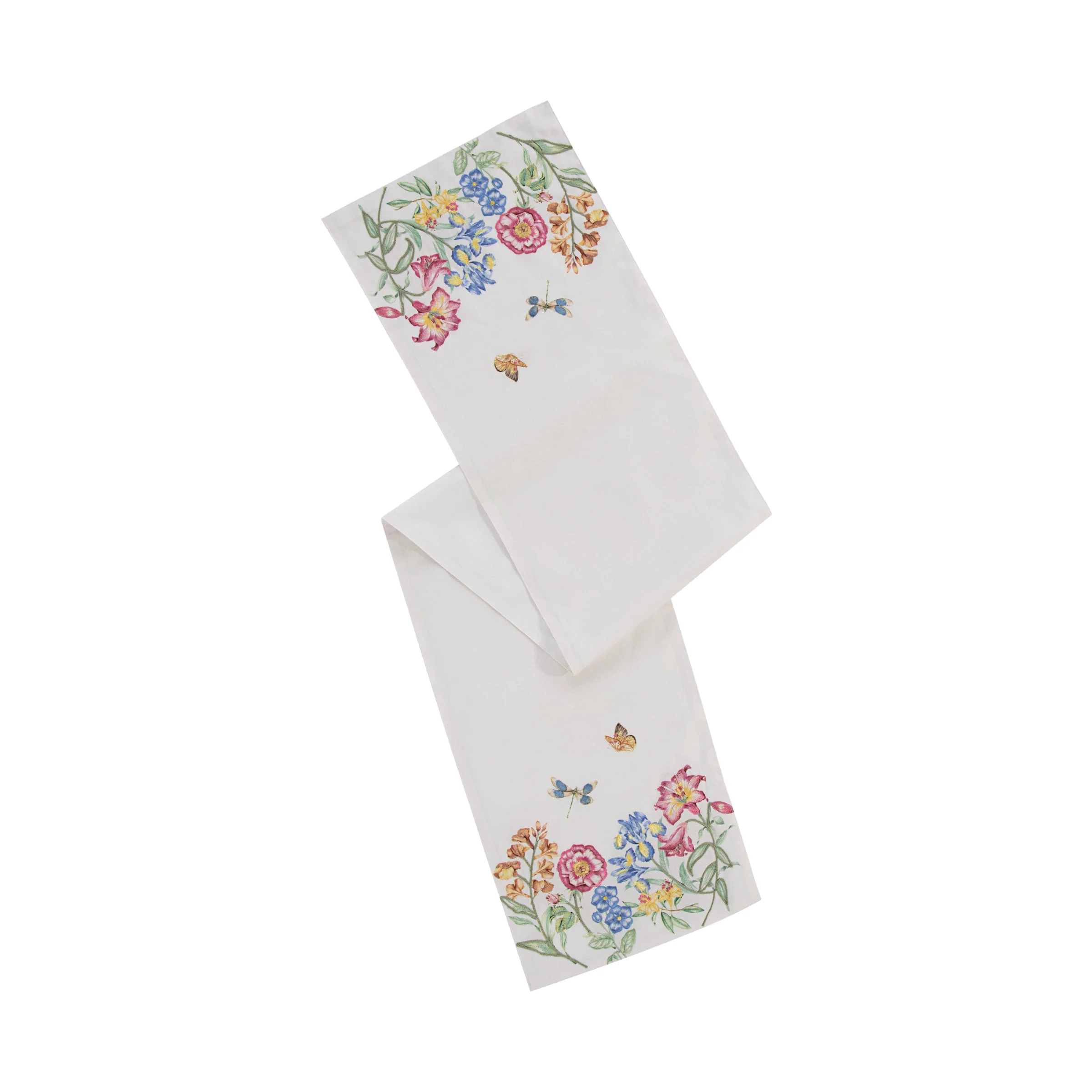 Butterfly Meadow Garden Embroidered Runner - Image 3