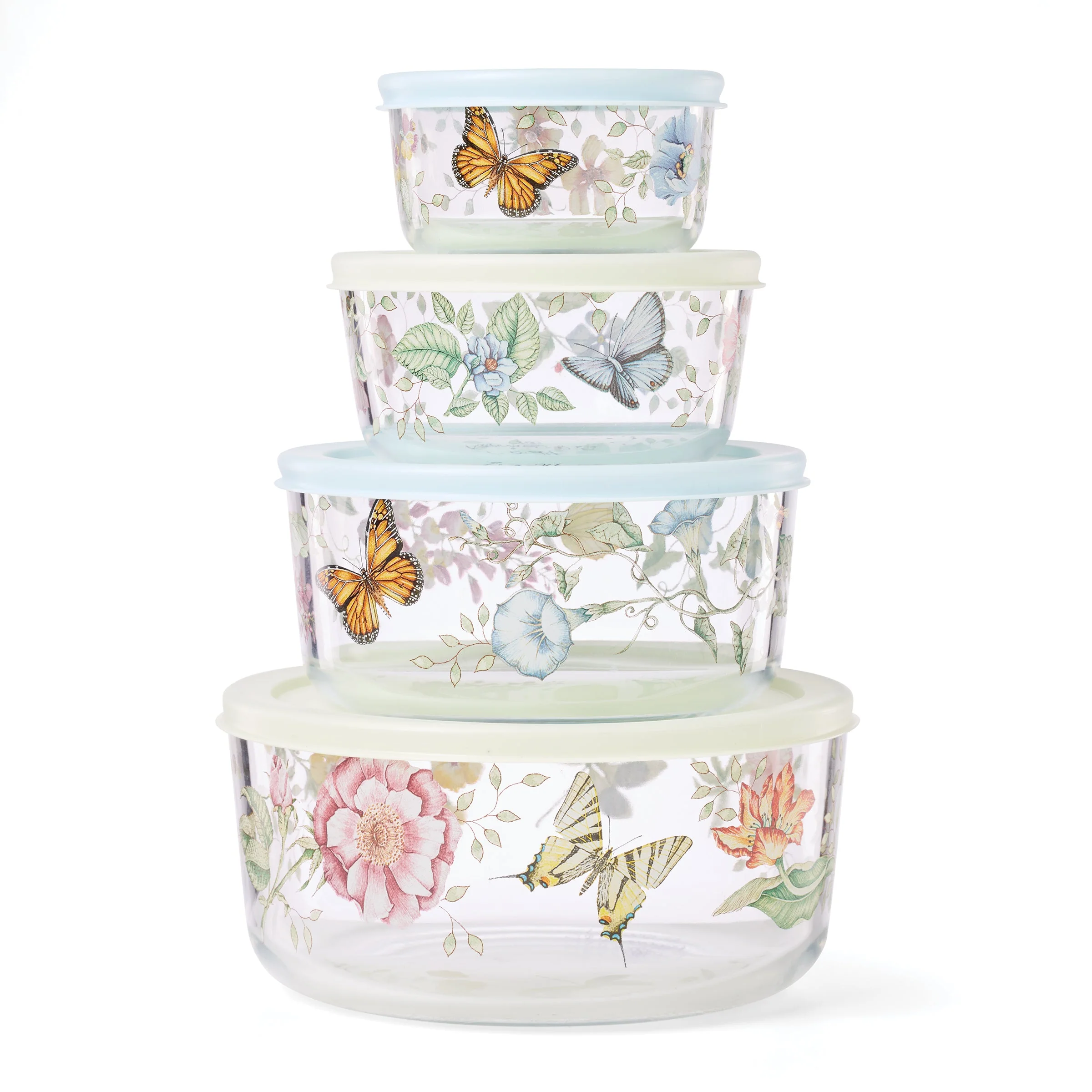 Butterfly Meadow Glass Containers, Set of 4 - Image 4