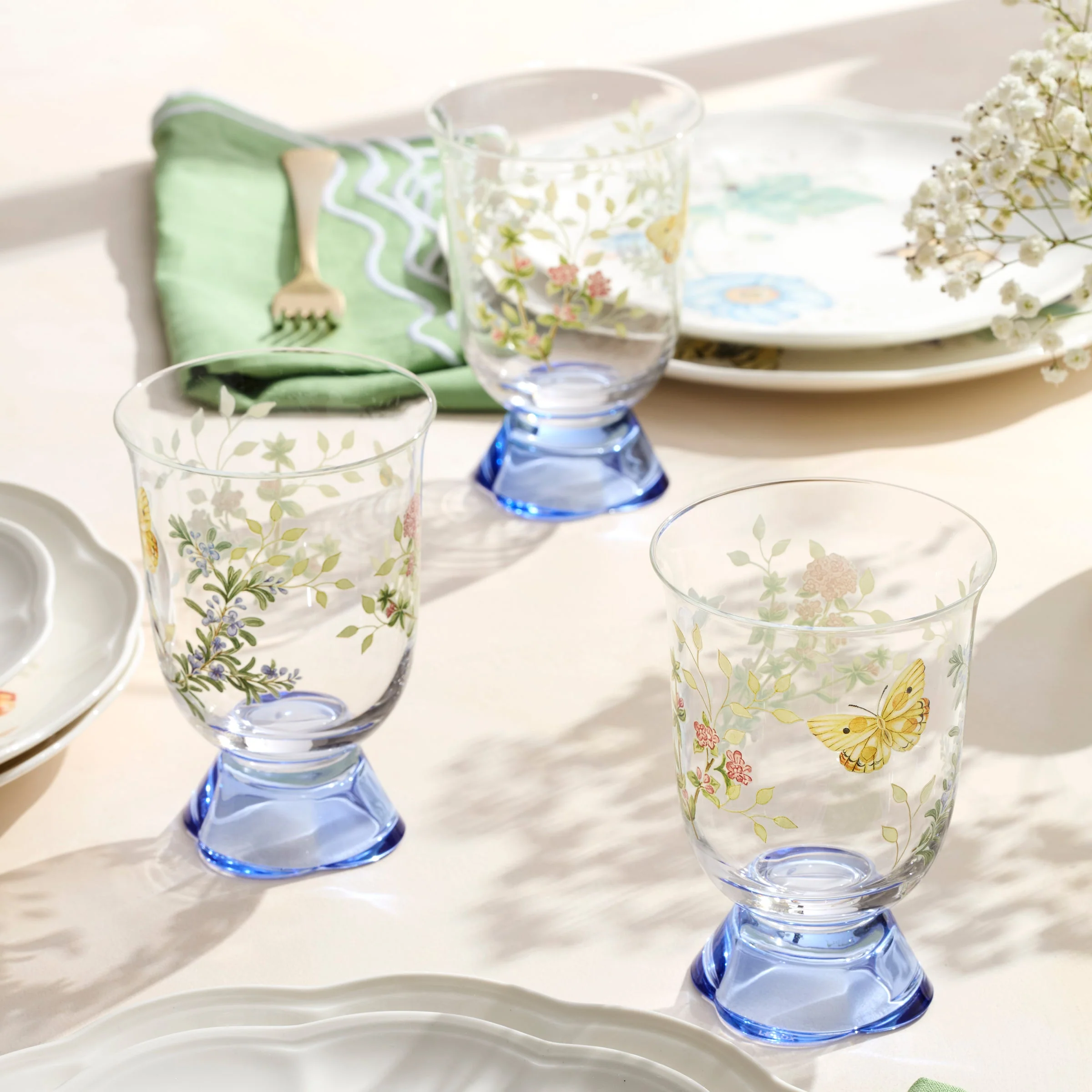 Butterfly Meadow Herbs Short Tumblers, Set of 4 - Image 2