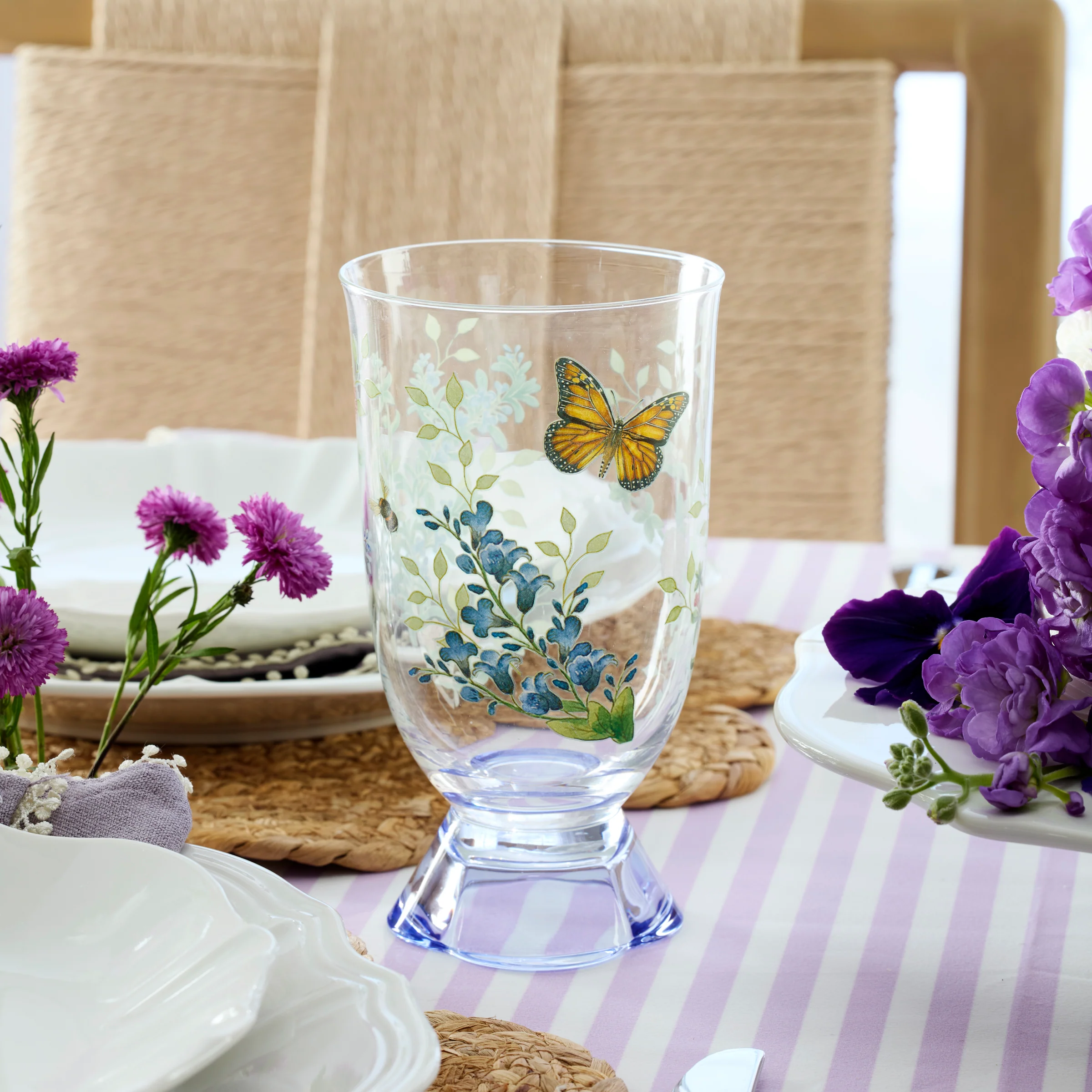 Butterfly Meadow Herbs Tall Tumblers, Set of 4 - Image 3