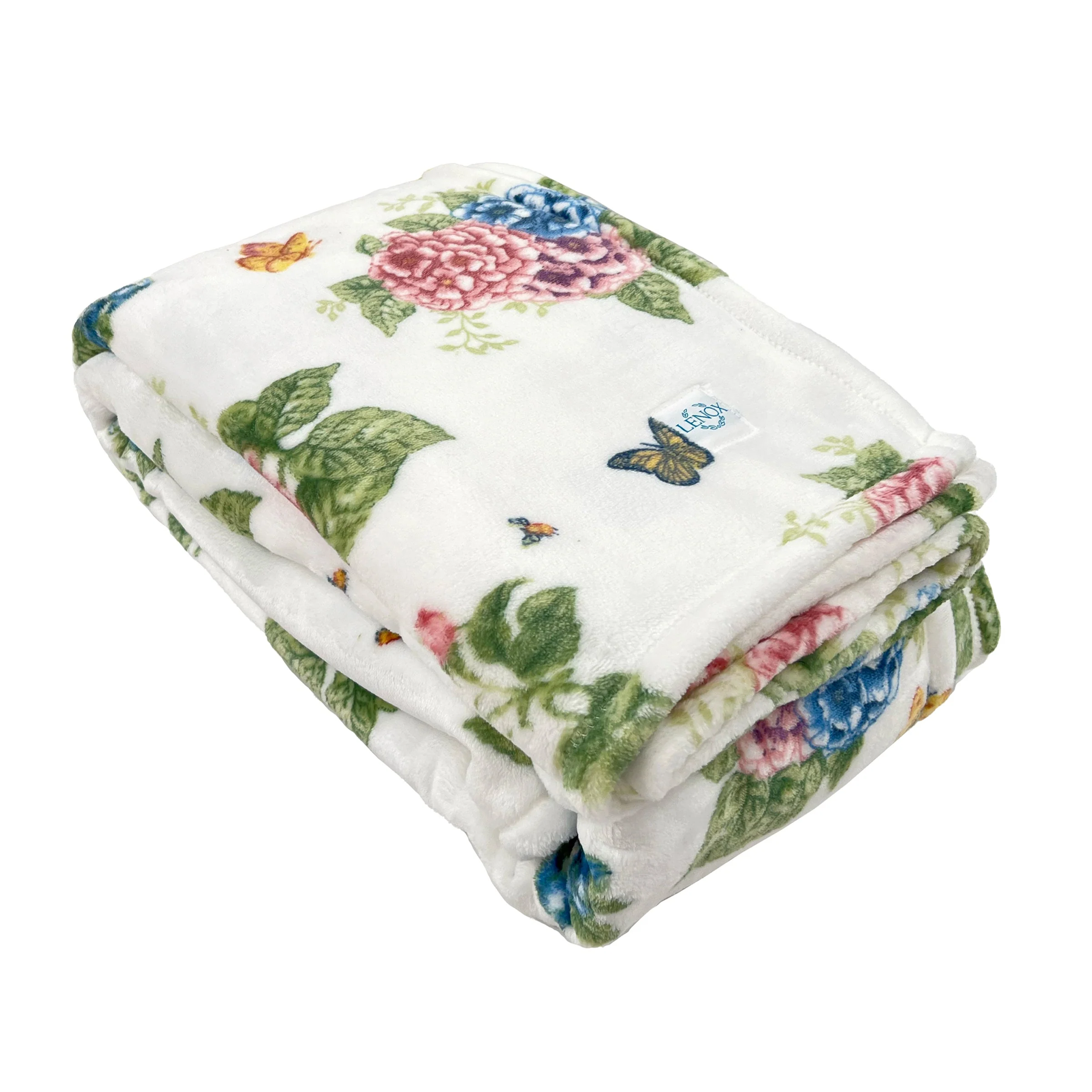 Butterfly Meadow Hydrangea Throw Blanket - Image 3