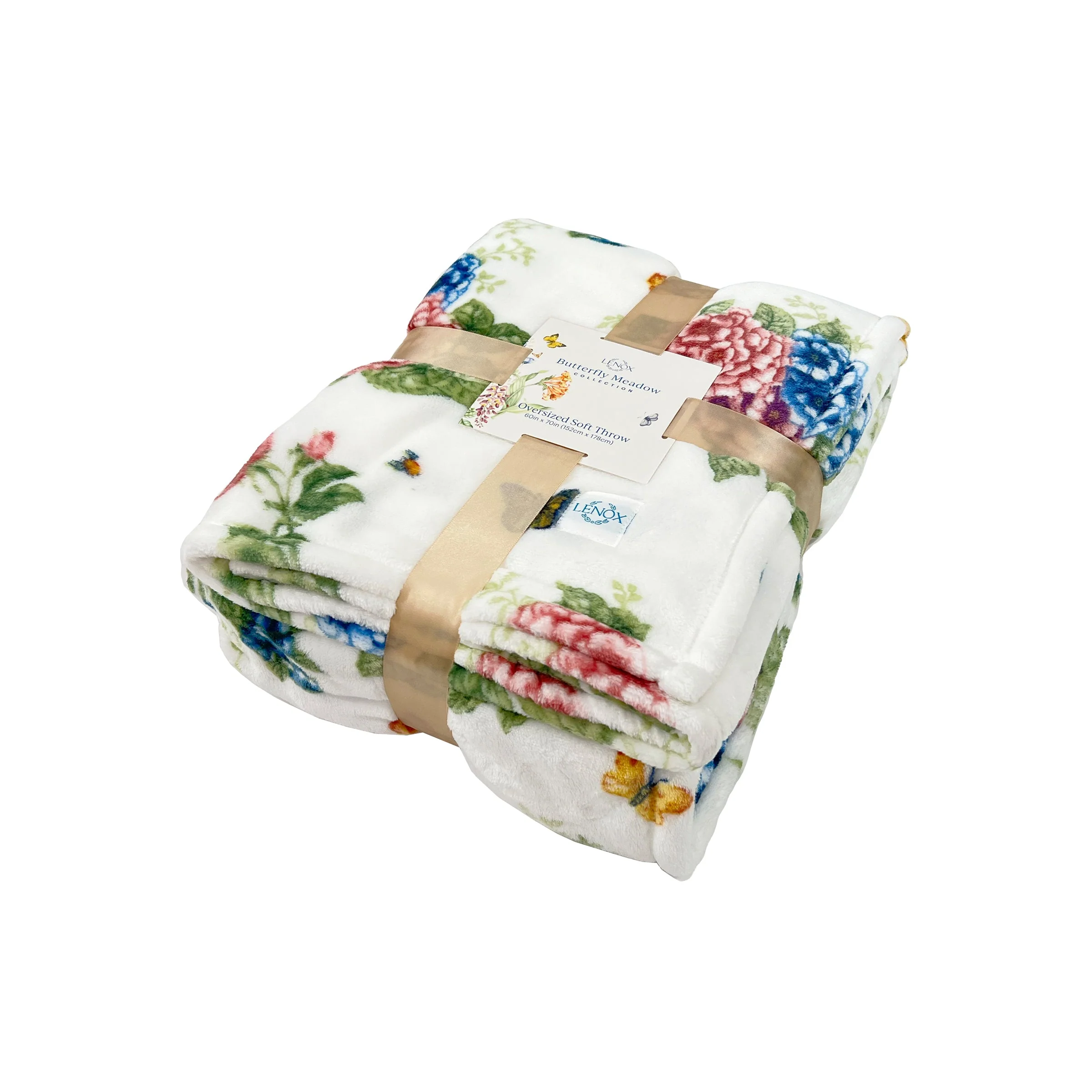 Butterfly Meadow Hydrangea Throw Blanket - Image 4