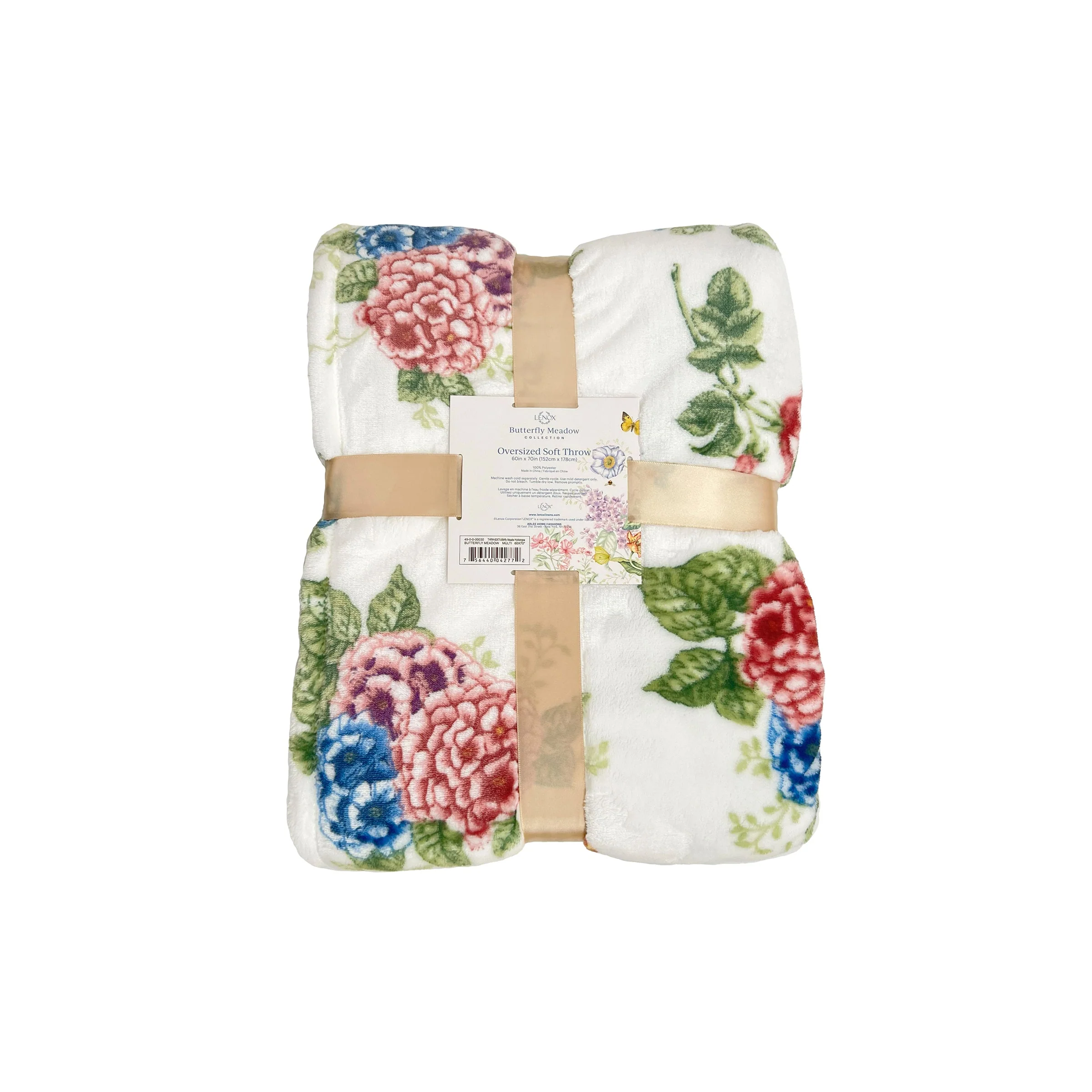 Butterfly Meadow Hydrangea Throw Blanket - Image 5