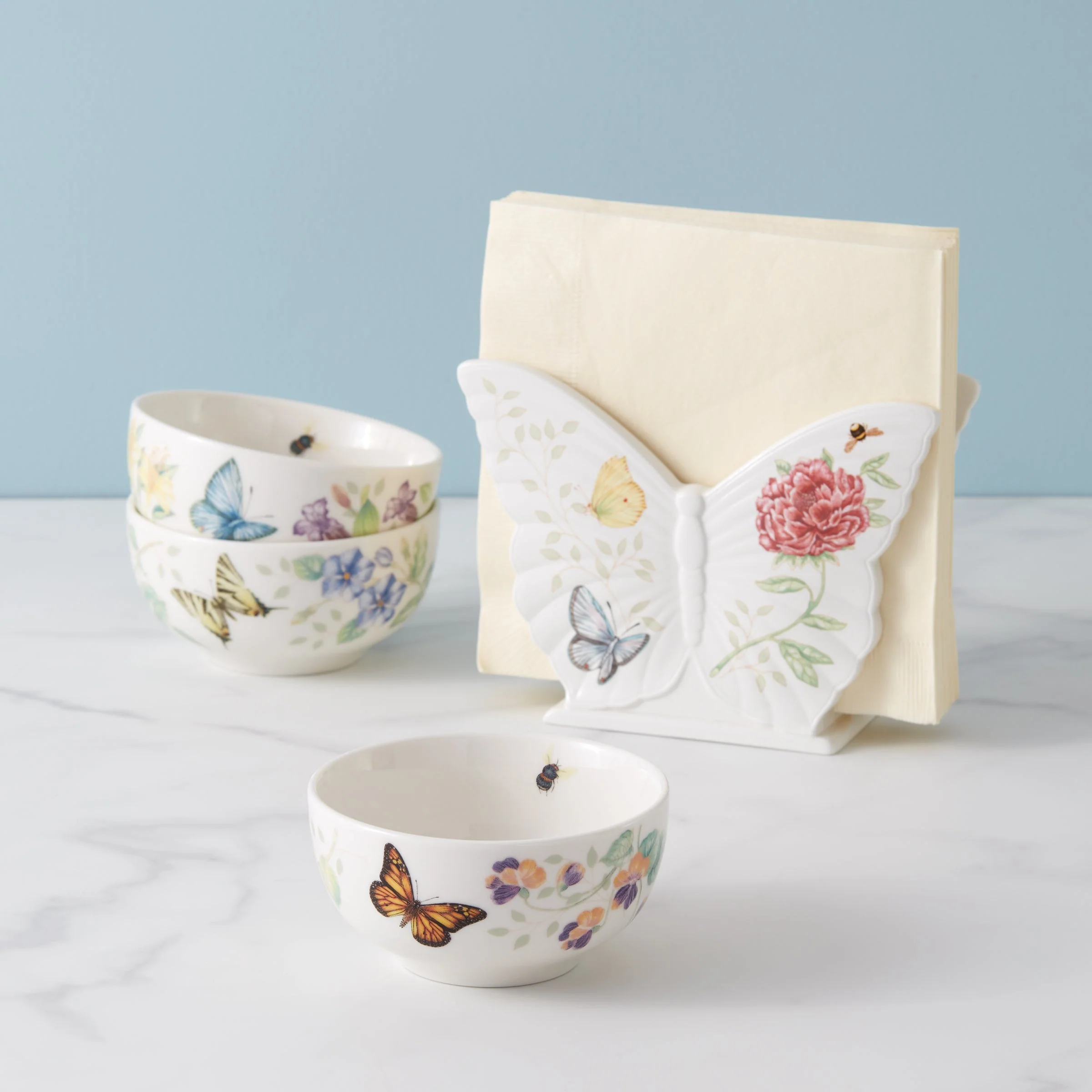 Butterfly Meadow Mini Bowls, Set of 3 - Image 2