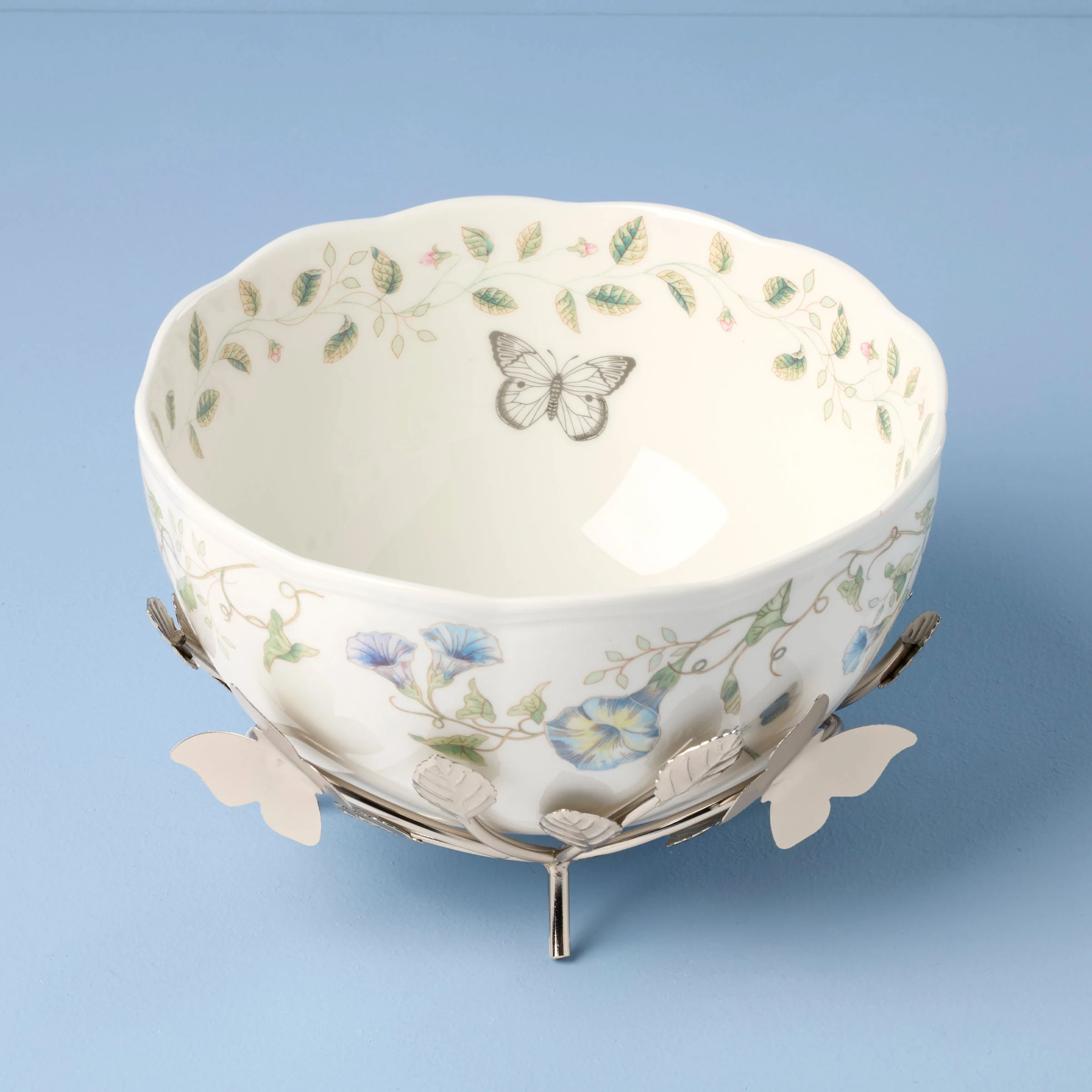 Butterfly Meadow 25th Anniversary Bowl with Stand - Image 2