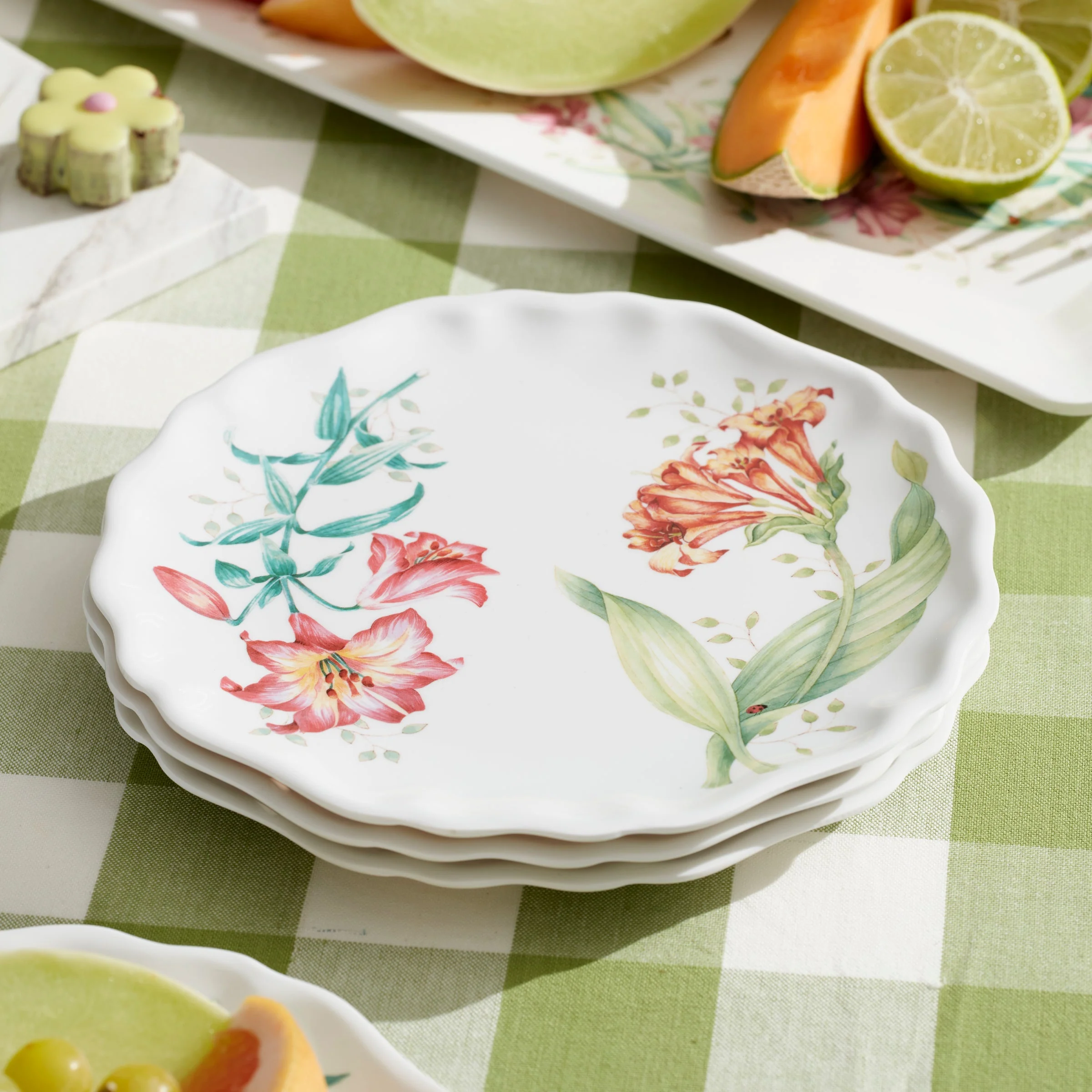 Butterfly Meadow Melamine Accent Plates, Set of 4 - Image 3