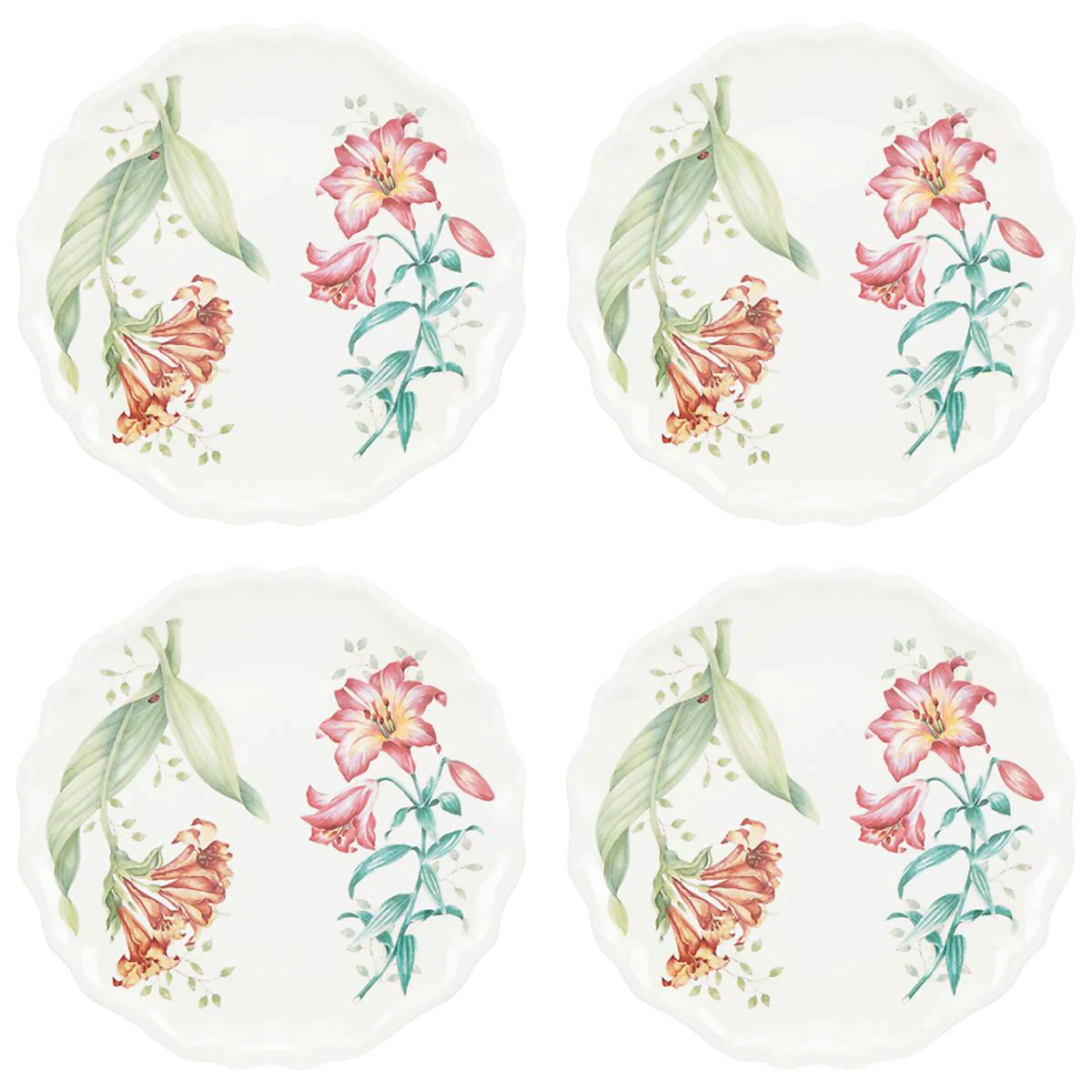 Butterfly Meadow Melamine Accent Plates, Set of 4 - Image 5