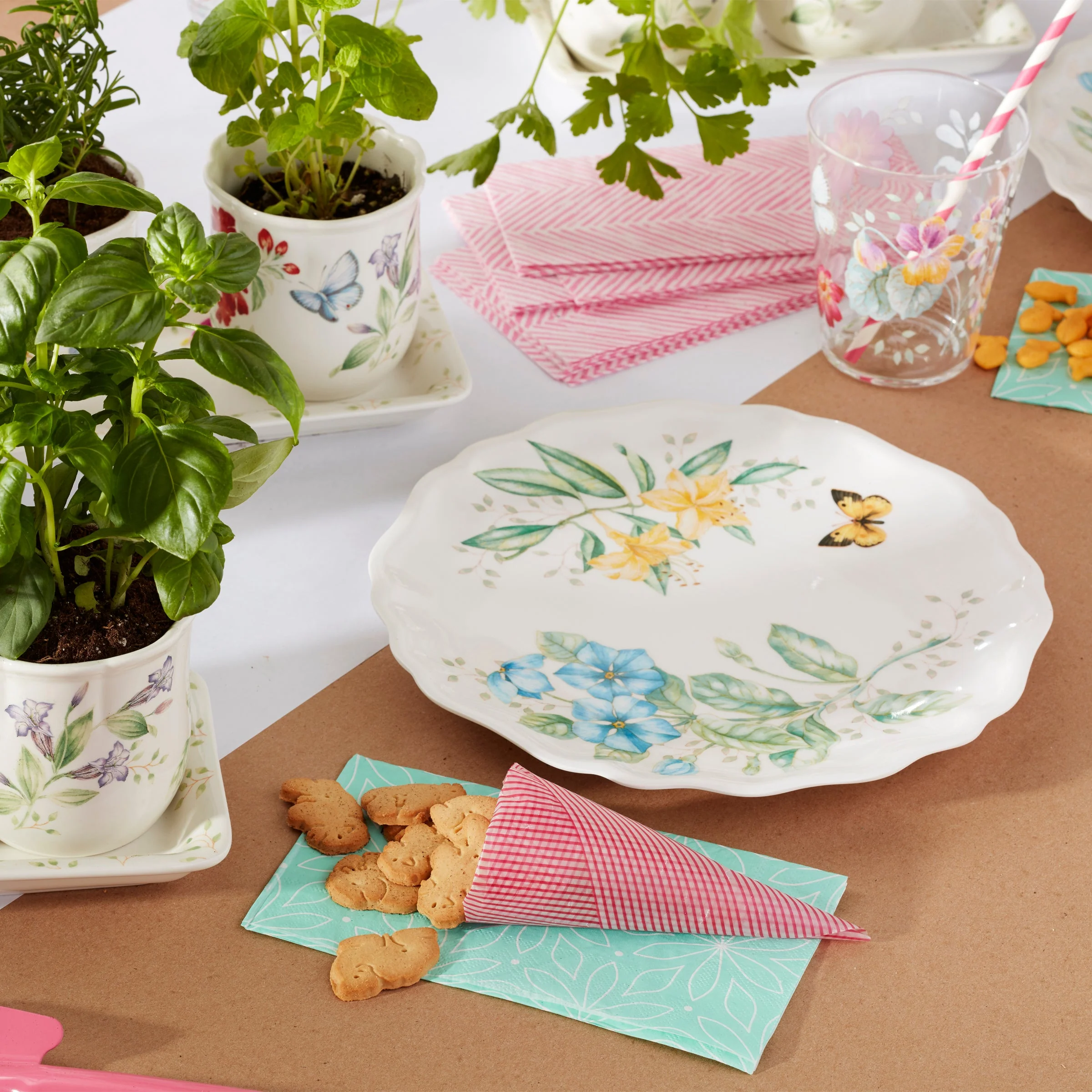 Butterfly Meadow Melamine Dinner Plates, Set of 4 - Image 5