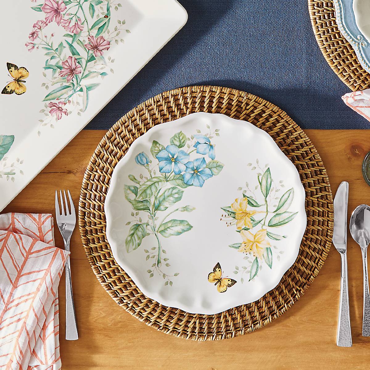 Butterfly Meadow Melamine Dinner Plates, Set of 4 - Image 7