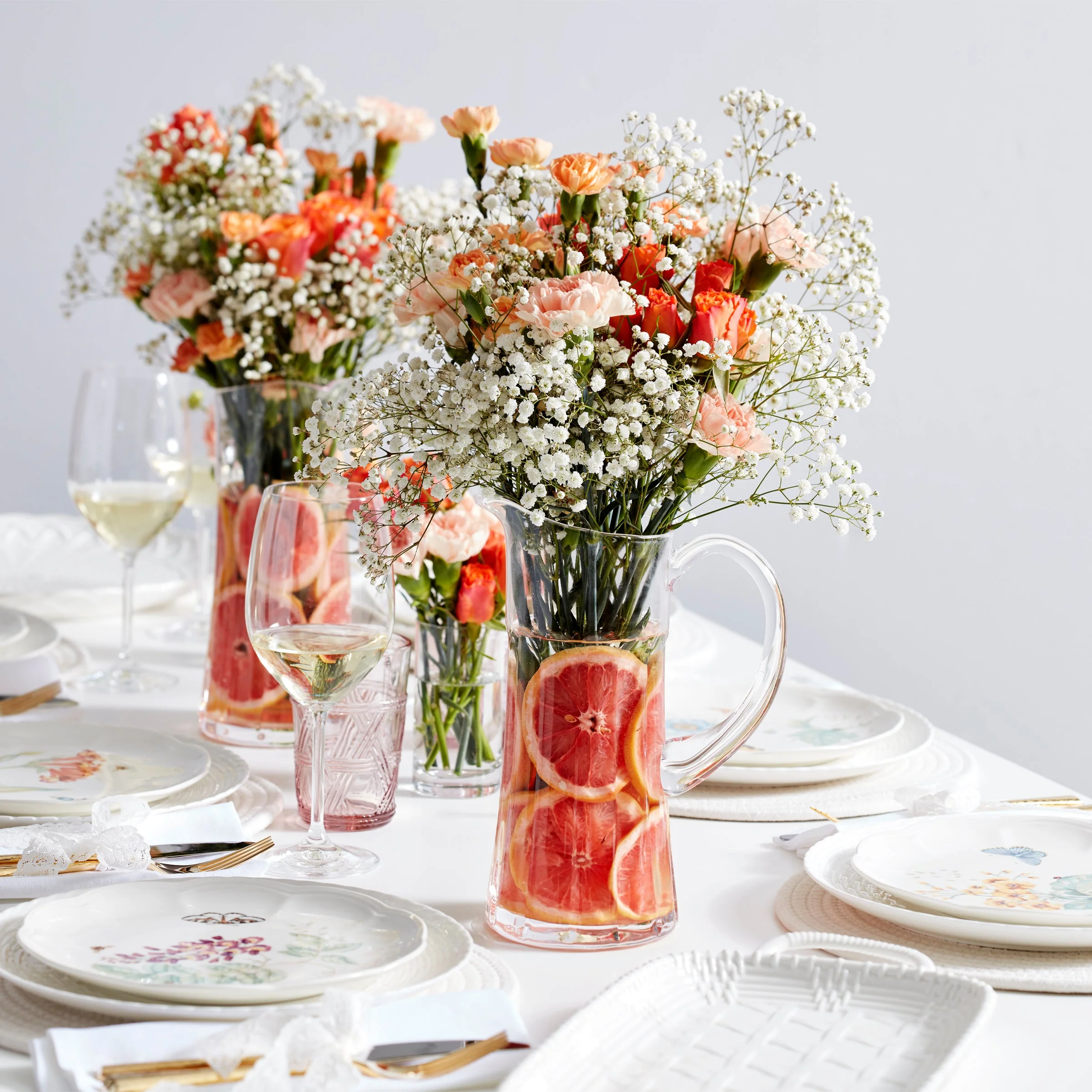 Butterfly Meadow Pink Tall Glasses, Set of 4 - Image 4