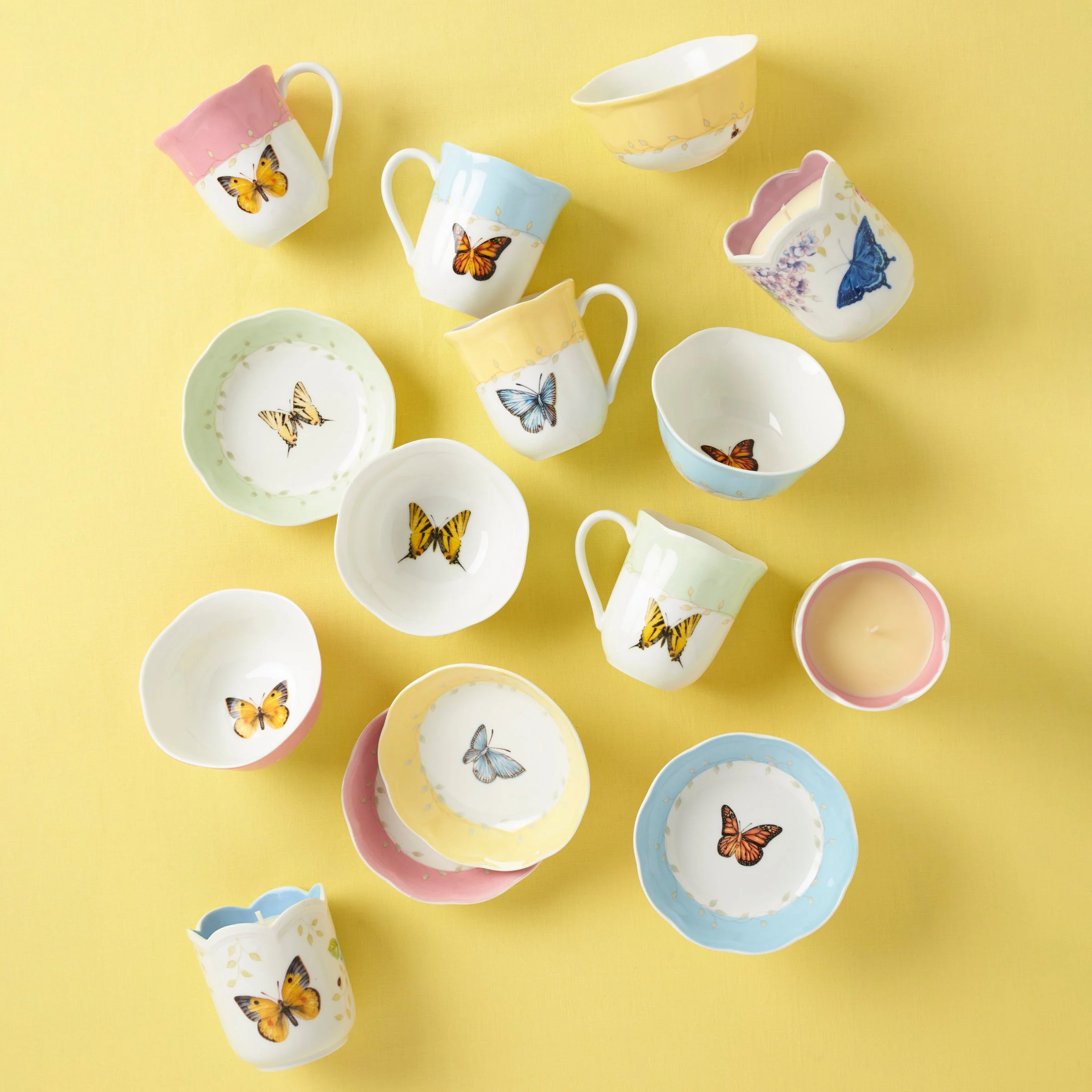 Butterfly Meadow Colors Mugs, Set of 4 - Image 2