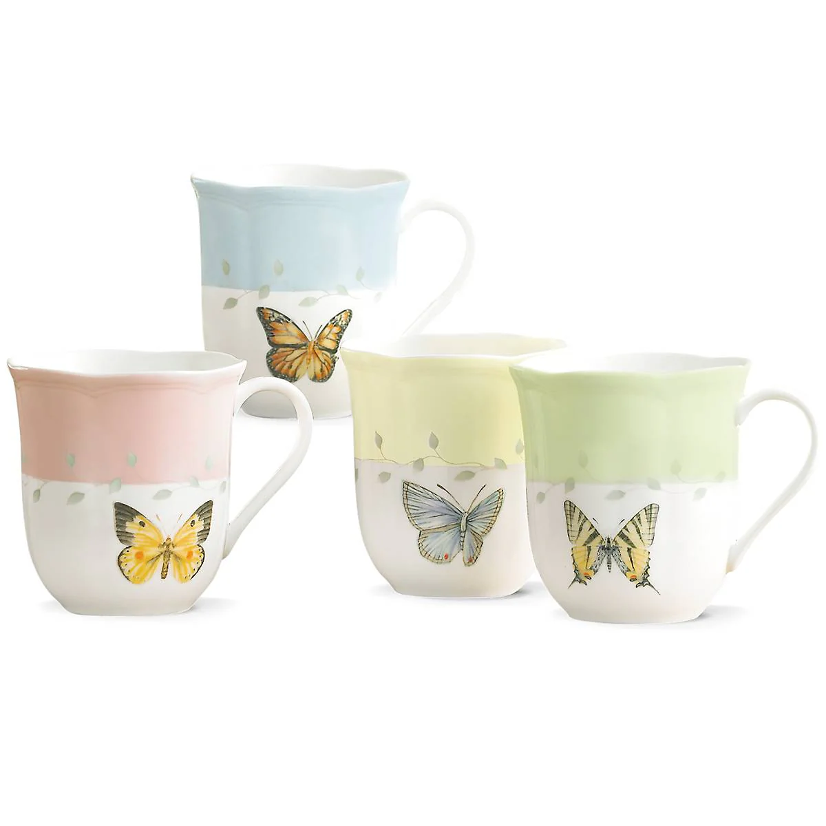 Butterfly Meadow Colors Mugs, Set of 4 - Image 3