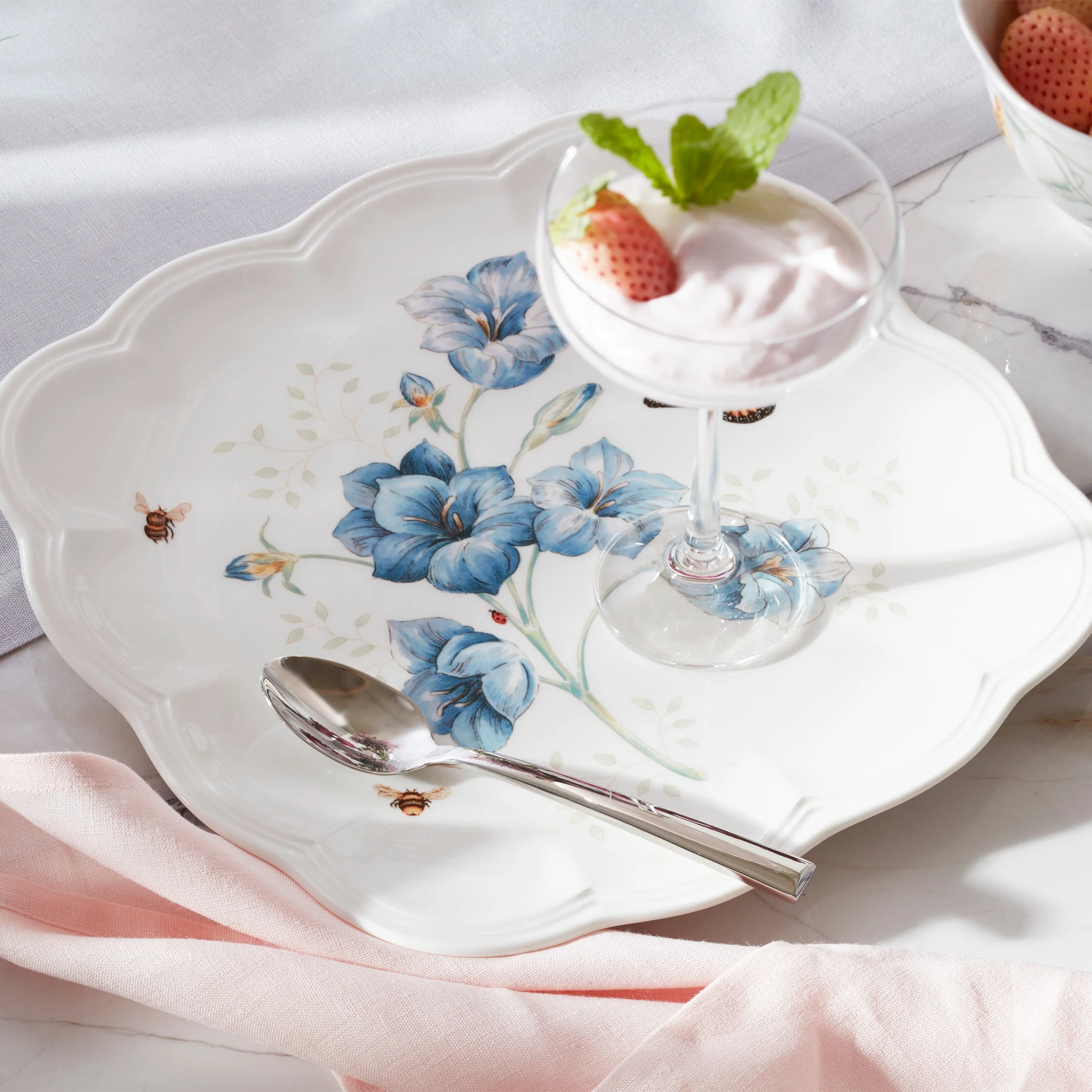 Butterfly Meadow Square Dinner Plates, Set of 4 - Image 3