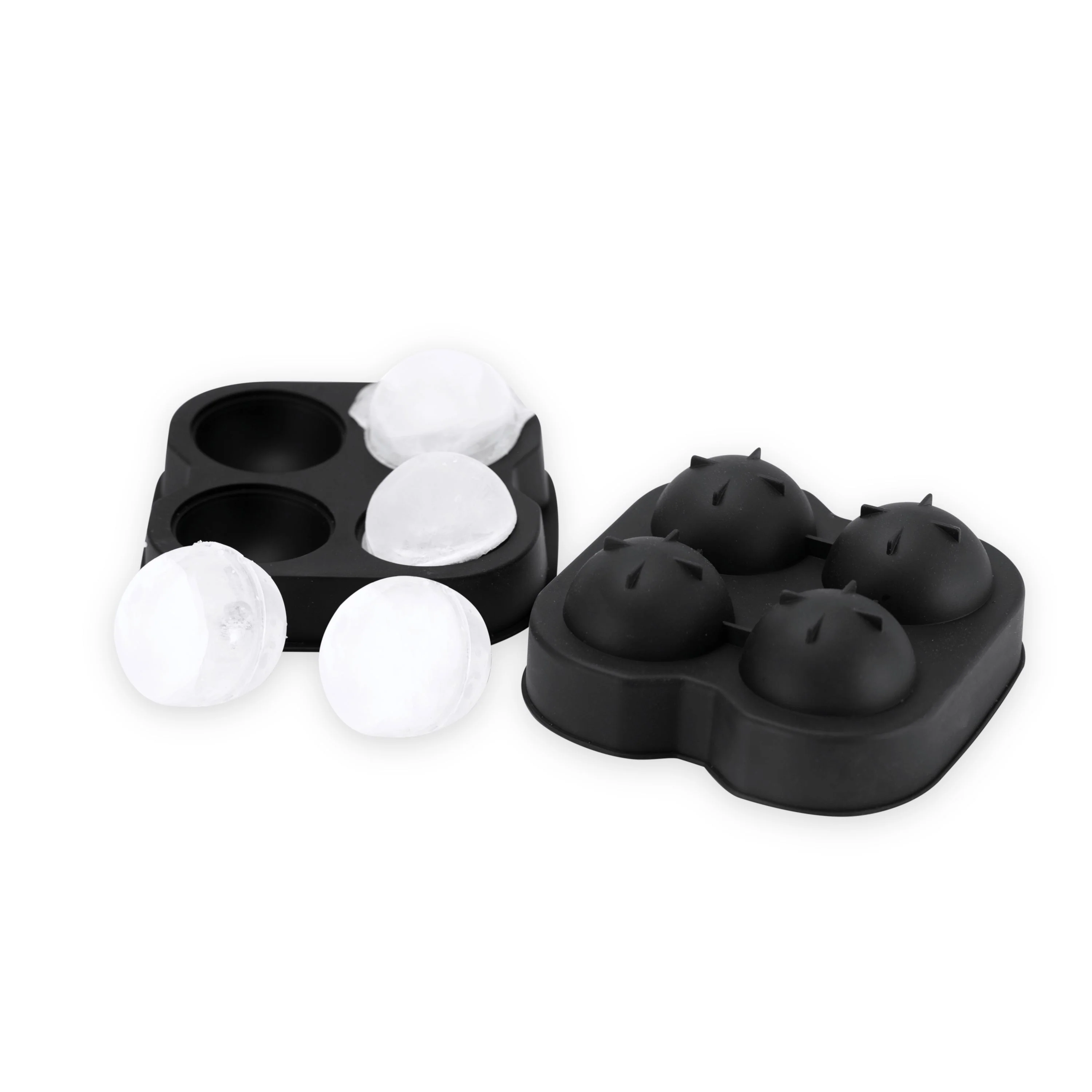 Black 4 Sphere Silicone Ice Mold - Image 2